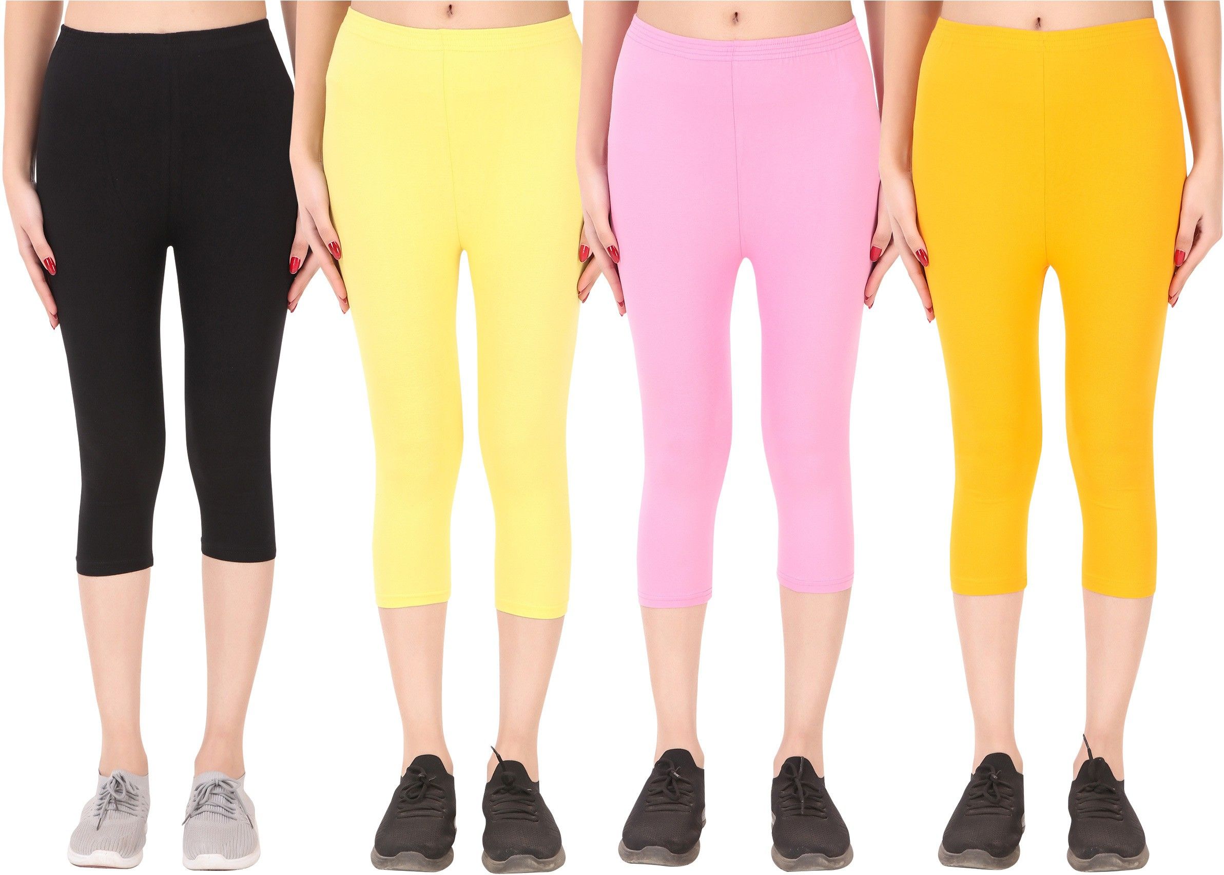 ayvina Cotton Lycra capri for women,capri for ladies,capri for girls Women Multicolor Capri-picture-29