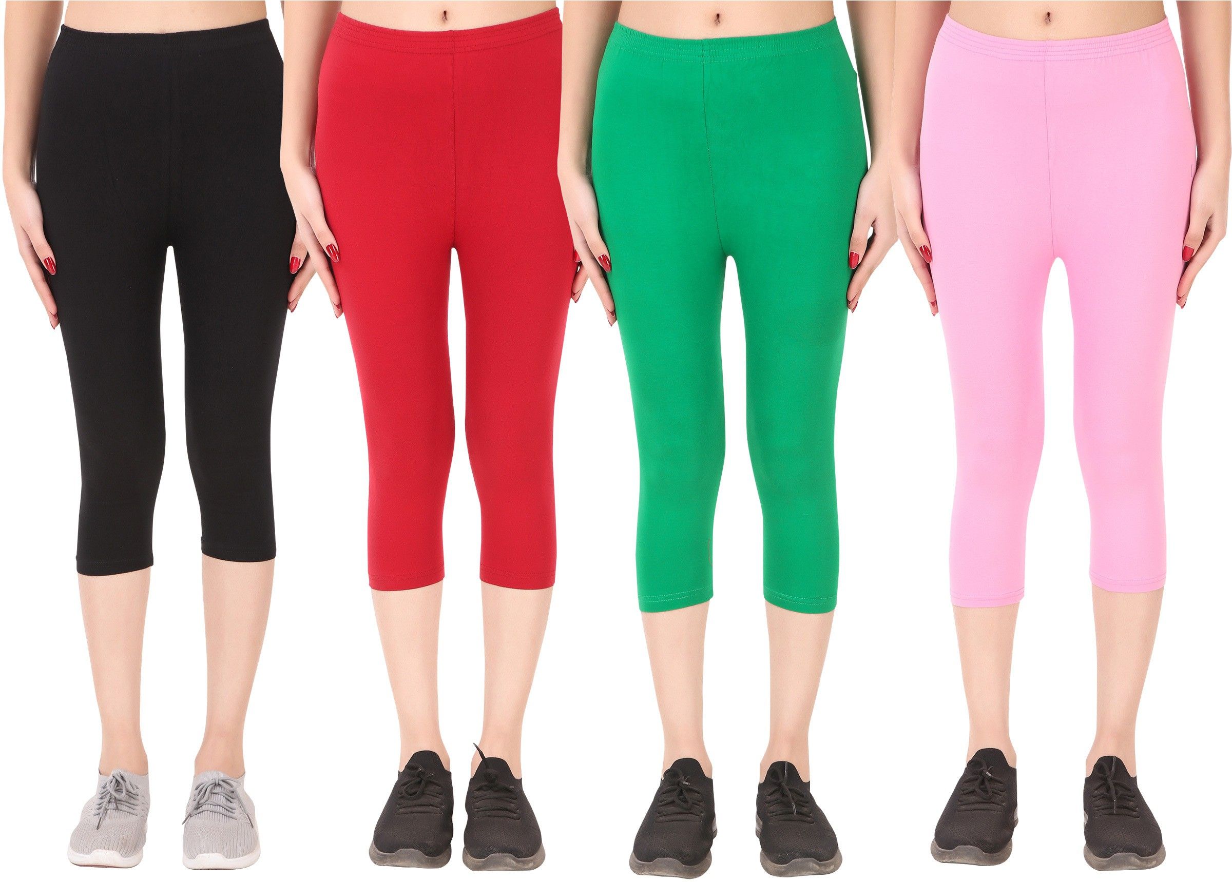ayvina Cotton Lycra capri for women,capri for ladies,capri for girls Women Multicolor Capri-picture-31