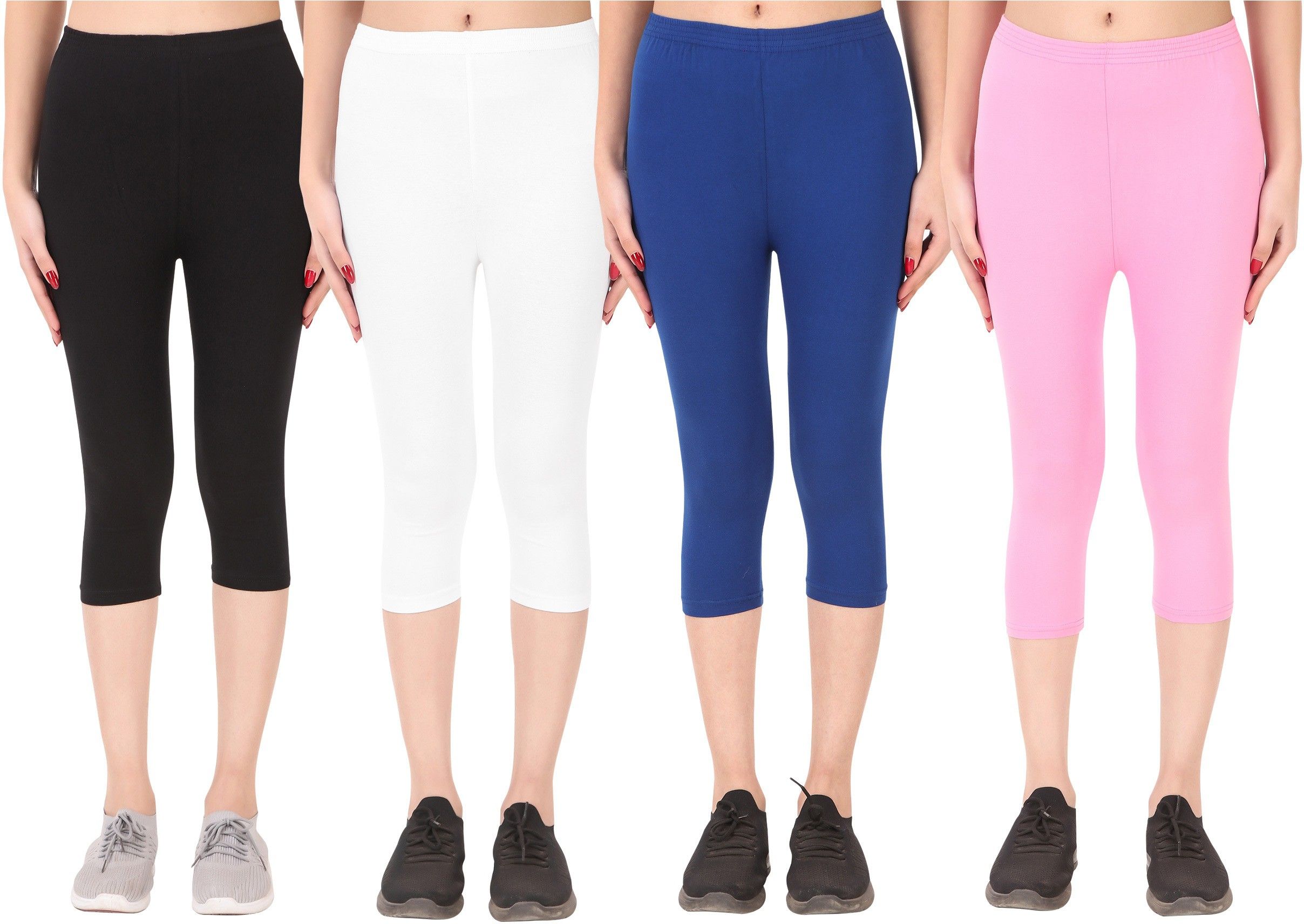 ayvina Cotton Lycra capri for women,capri for ladies,capri for girls Women Multicolor Capri-picture-15