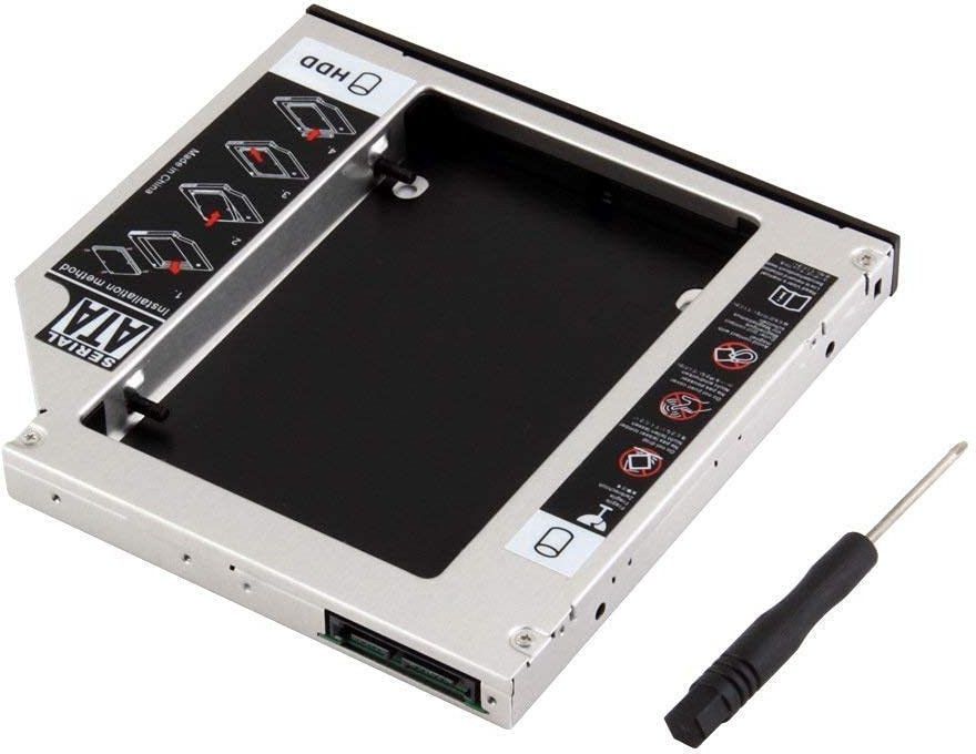 GIPTIP 12.7MM SATA 2nd HDD CADDY CD/DVD-ROM to Expanded Data Storage for All PC/Laptop 2.5 inch 12.7MM Universal HDD Caddy Internal Hard Drive Enclosure-image-33