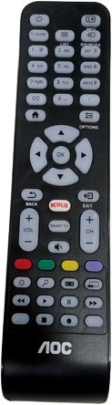 Akshita Compatible For AK 837 LCD LED HD Smart TV Remote Control With Netflix Function Button ( Chake Image With Old Remote ) AOC Remote Controller image 1