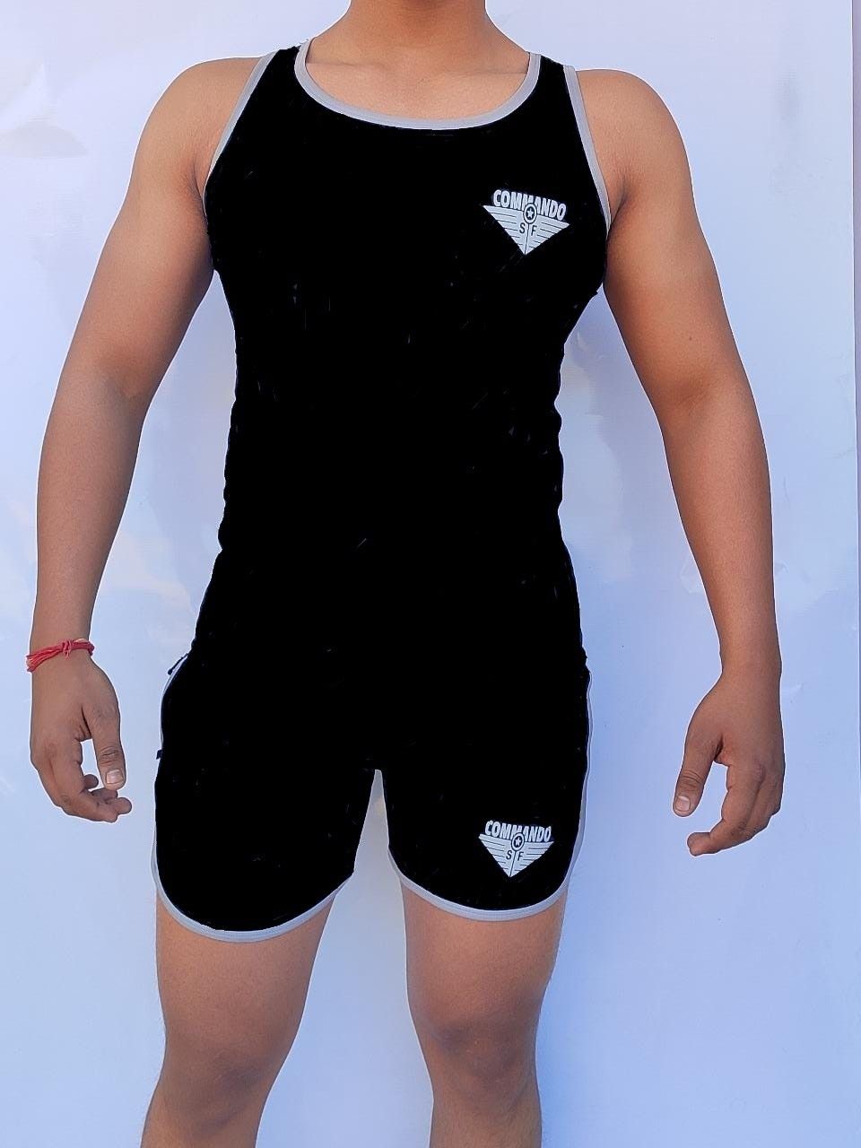 CAMMANDO BLACK RUNNING SET Men Vest