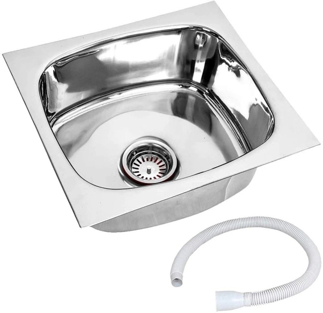 18X16X9 inch Kitchen Sink Glossy Finish Stainless Steel Sink 21 Vessel Sink-image-48