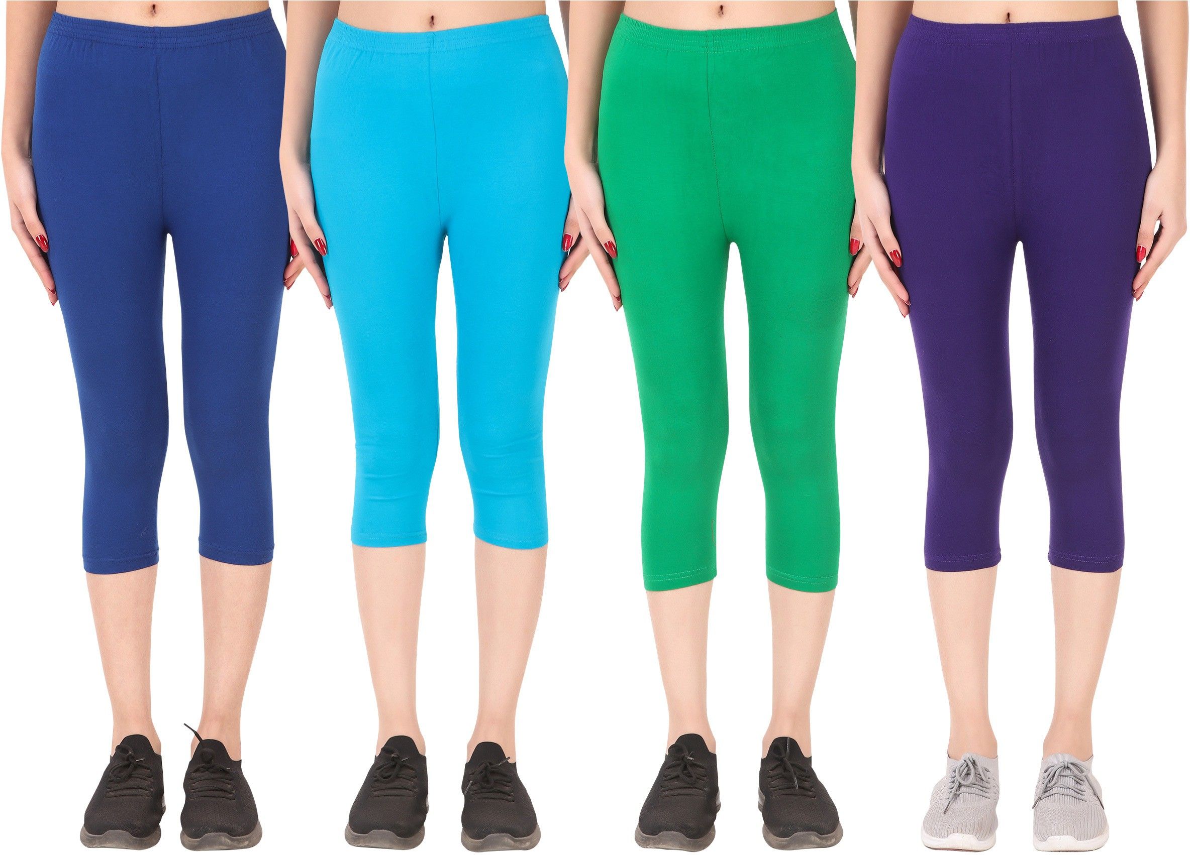 ayvina Cotton Lycra capri for women,capri for ladies,capri for girls Women Multicolor Capri-picture-36