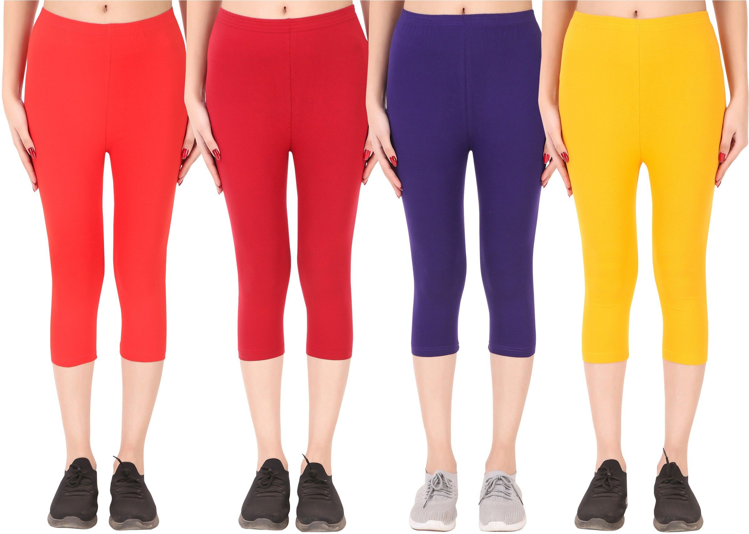 ayvina Cotton Lycra capri for women,capri for ladies,capri for girls Women Multicolor Capri-picture-40