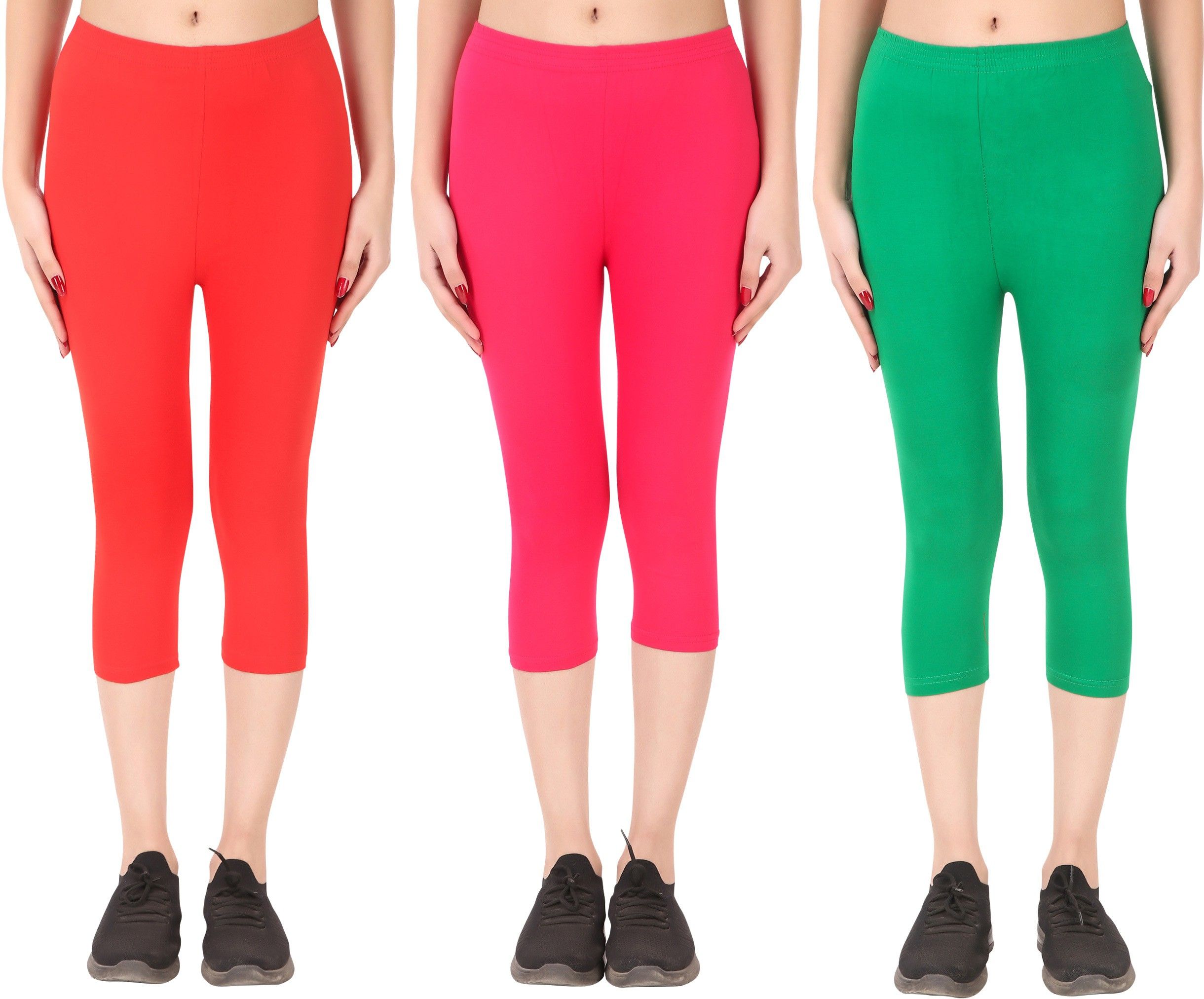 ayvina Cotton Lycra capri for women,capri for ladies,capri for girls Women Multicolor Capri-picture-35