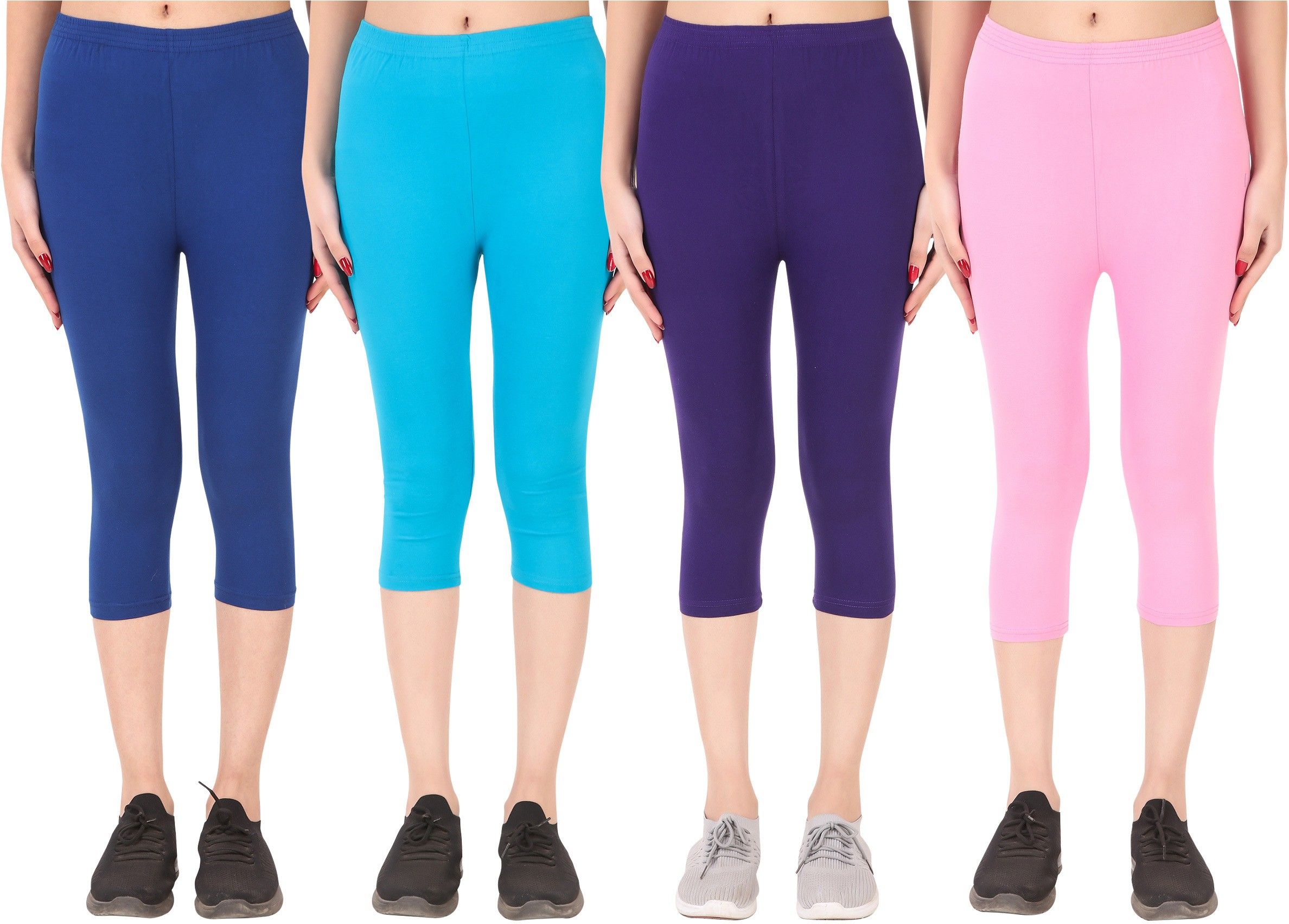 ayvina Cotton Lycra capri for women,capri for ladies,capri for girls Women Multicolor Capri-picture-22