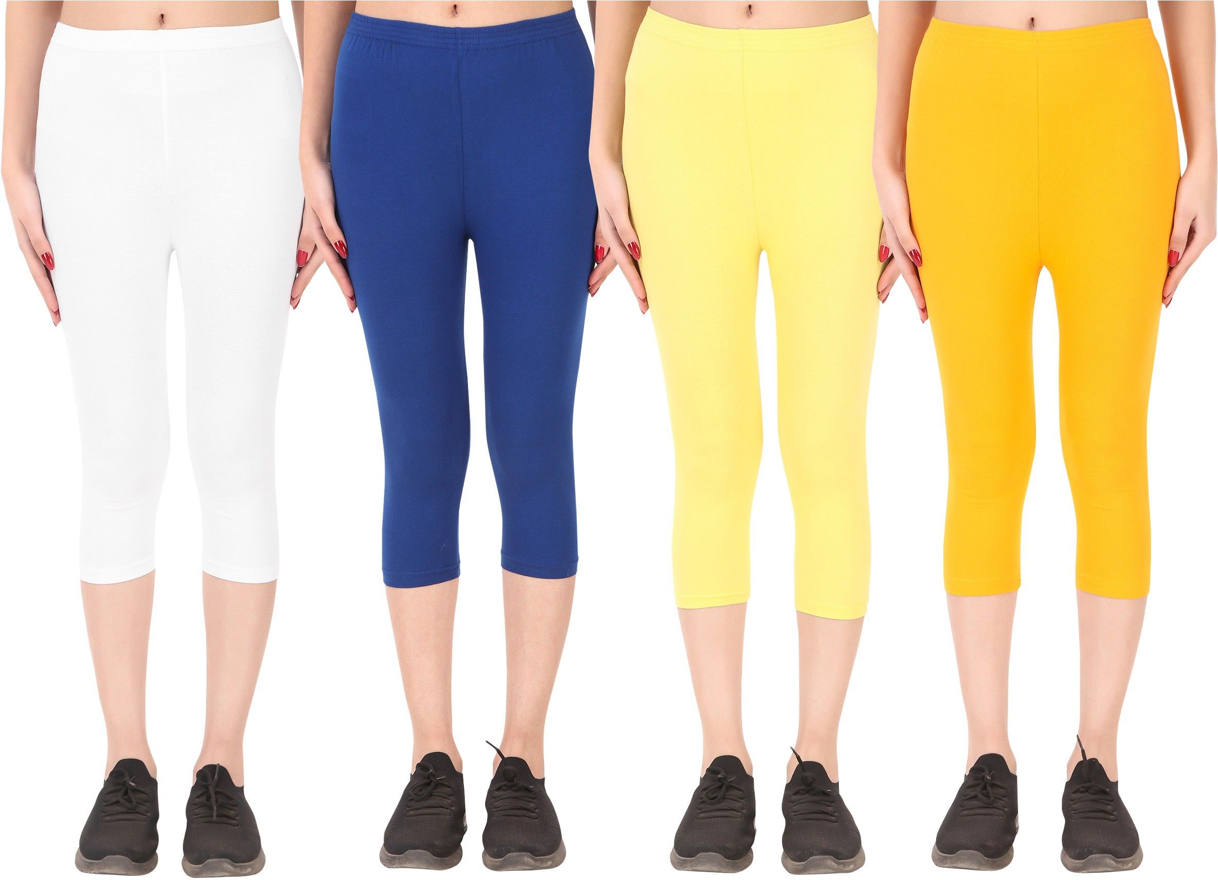 Cotton Lycra capri for women,capri for ladies,capri for girls Women Multicolor Capri-image-30