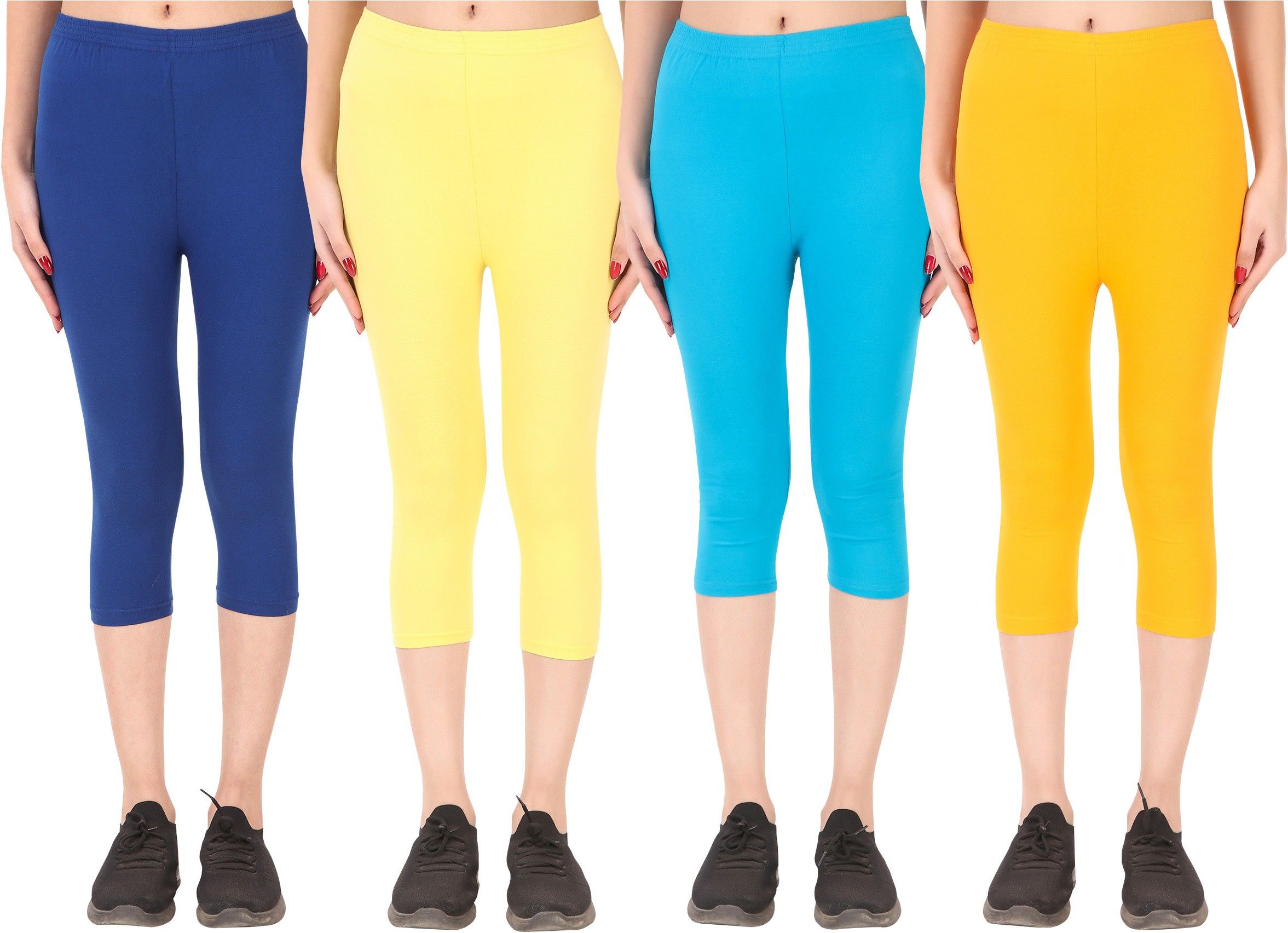 Cotton Lycra capri for women,capri for ladies,capri for girls Women Multicolor Capri-image-19