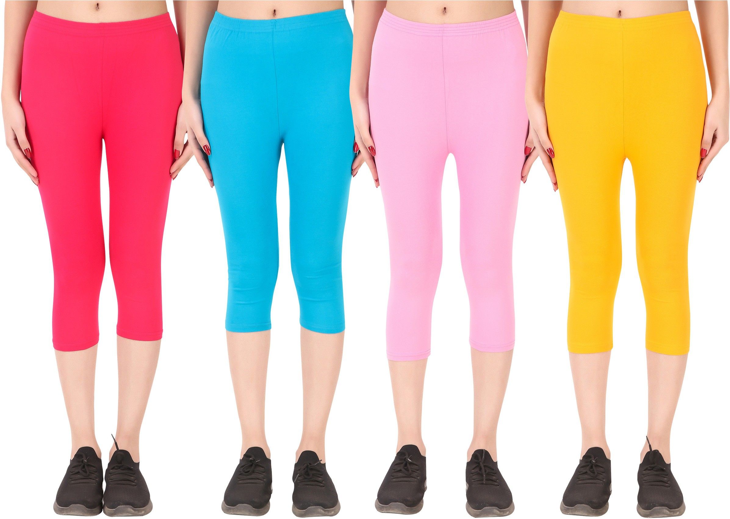 ayvina Cotton Lycra capri for women,capri for ladies,capri for girls Women Multicolor Capri-picture-32