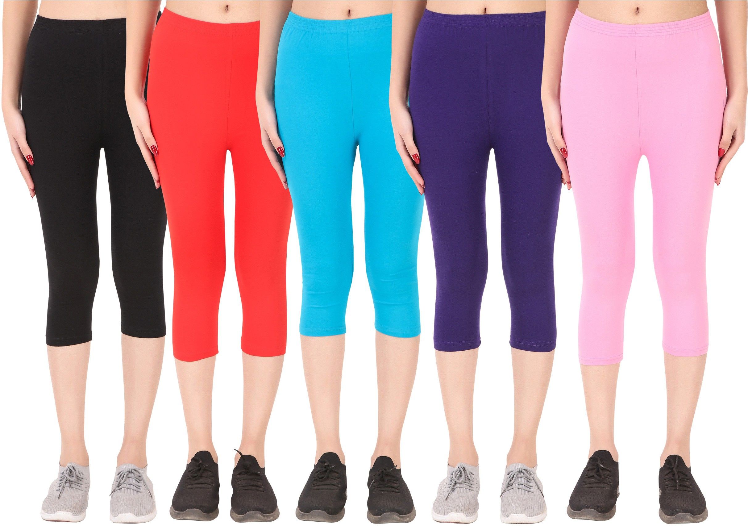 ayvina Cotton Lycra capri for women,capri for ladies,capri for girls Women Multicolor Capri-picture-33
