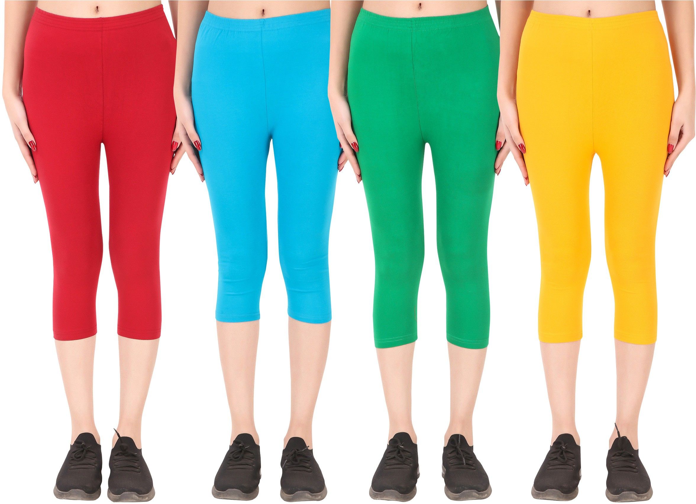 Cotton Lycra capri for women,capri for ladies,capri for girls Women Multicolor Capri-image-21