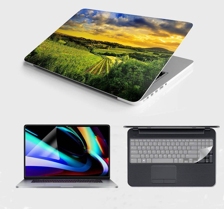 SDM 3in1 Combo 14 Inch 3m Laptop Skin, Screen Guard, Key Protector Combo388 Combo Set-image-46