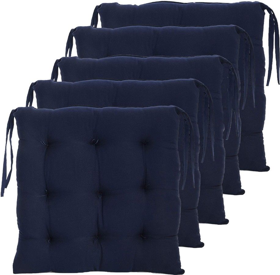 amak inc Microfibre Solid Chair Pad Pack of 5-picture-22