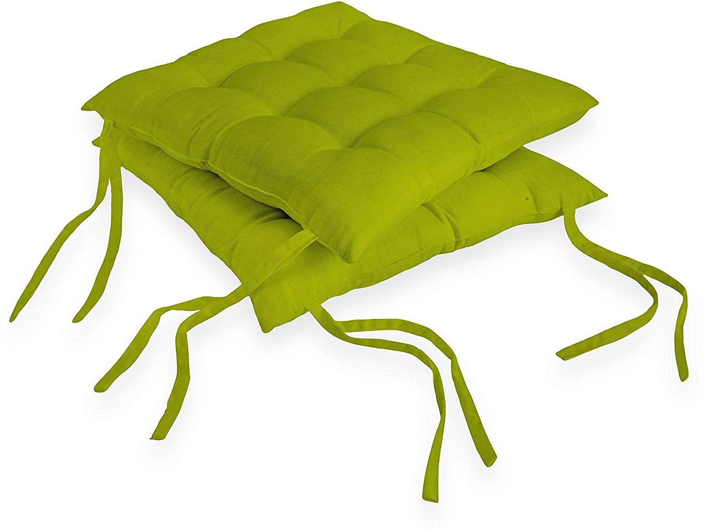 Microfibre Solid Chair Pad Pack of 2