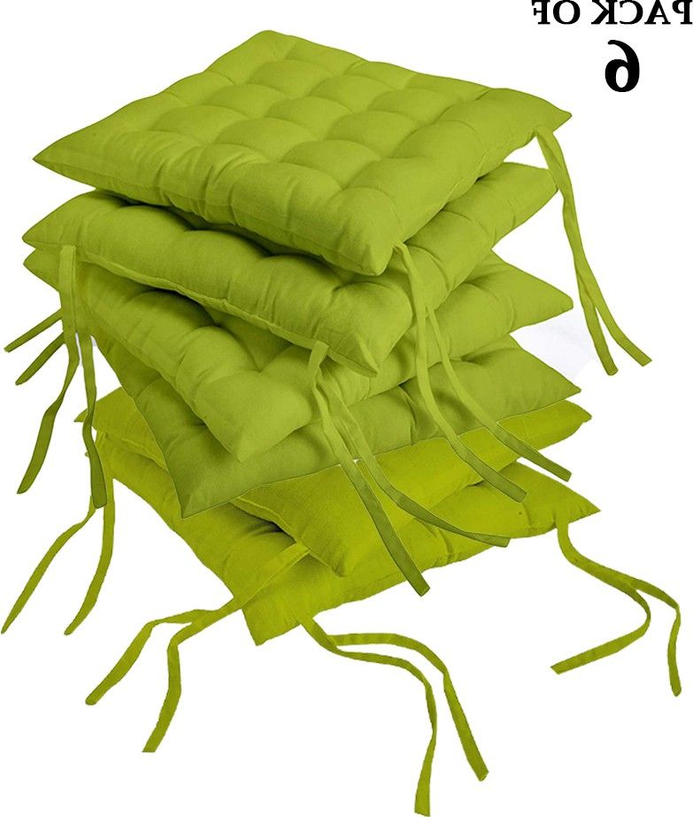 amak inc Microfibre Solid Chair Pad Pack of 6-picture-23