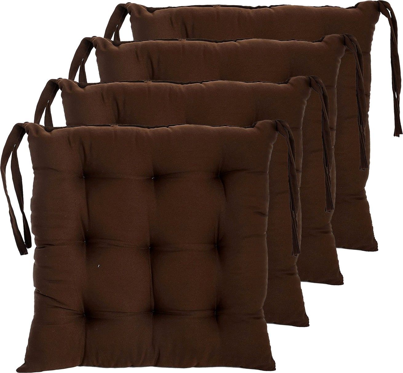 amak inc Microfibre Solid Chair Pad Pack of 4-picture-26