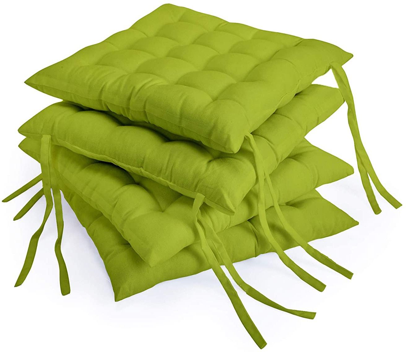 amak inc Microfibre Solid Chair Pad Pack of 4-picture-20