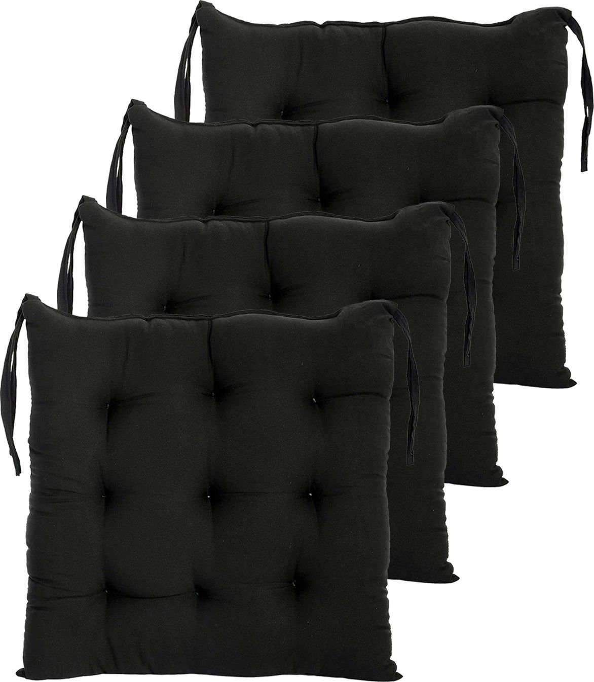 amak inc Microfibre Solid Chair Pad Pack of 4-picture-12