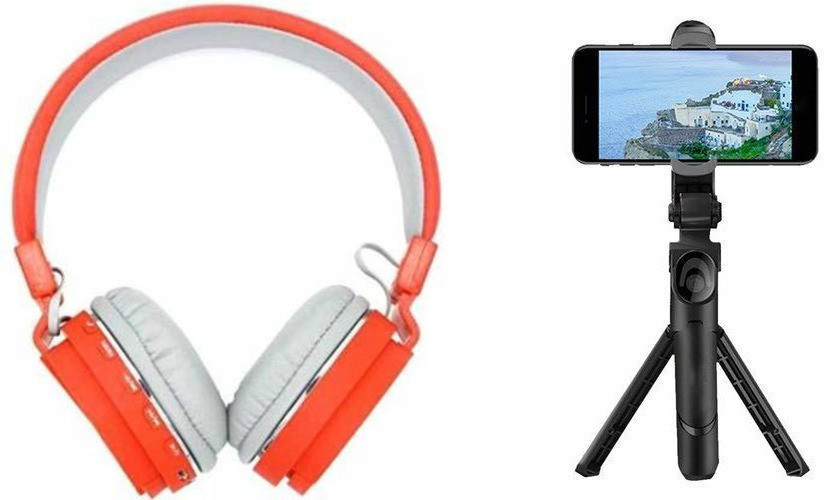 HIFY COMBO Bluetooth headset with Extendable Foldable 3in1 Mini Tripod Selfie Stick Tripod, Monopod image 1