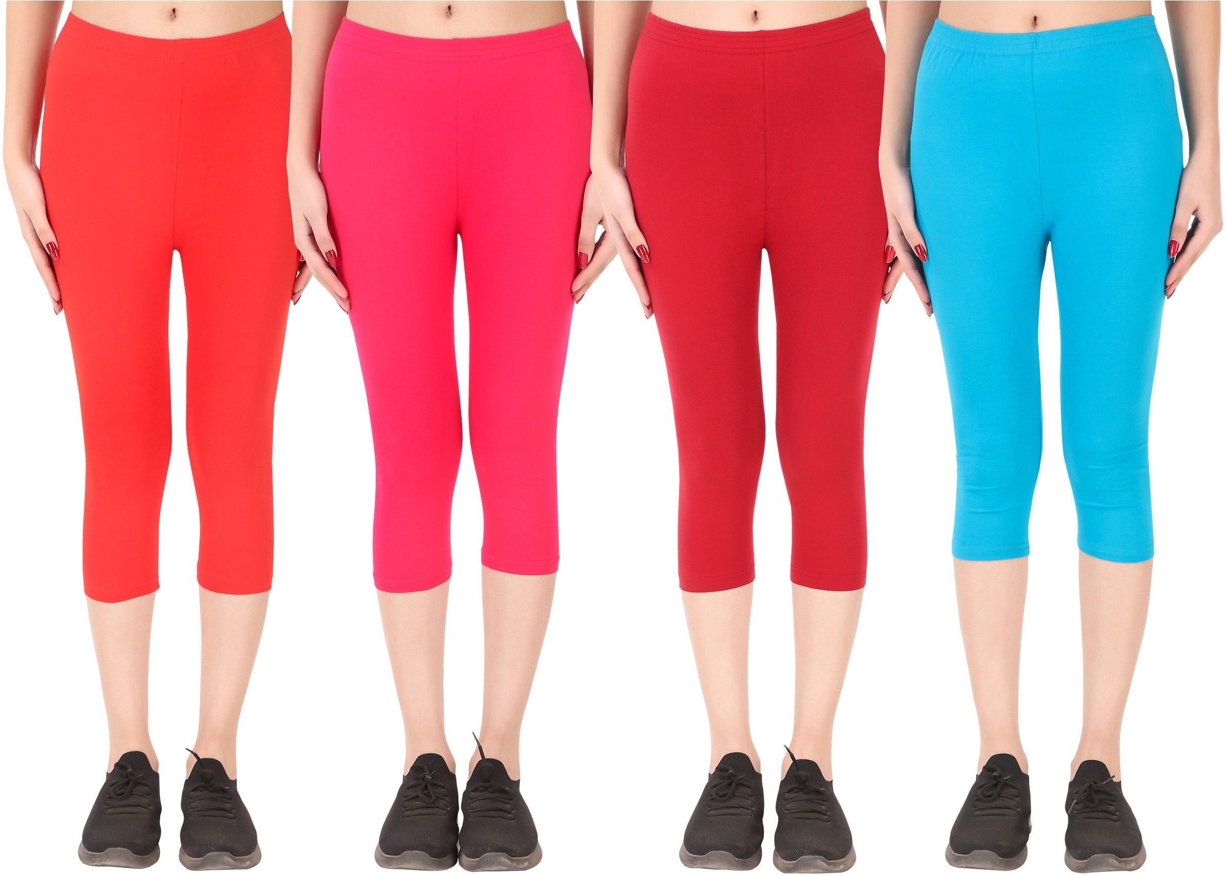 ayvina Cotton Lycra capri for women,capri for ladies,capri for girls Women Multicolor Capri-picture-30
