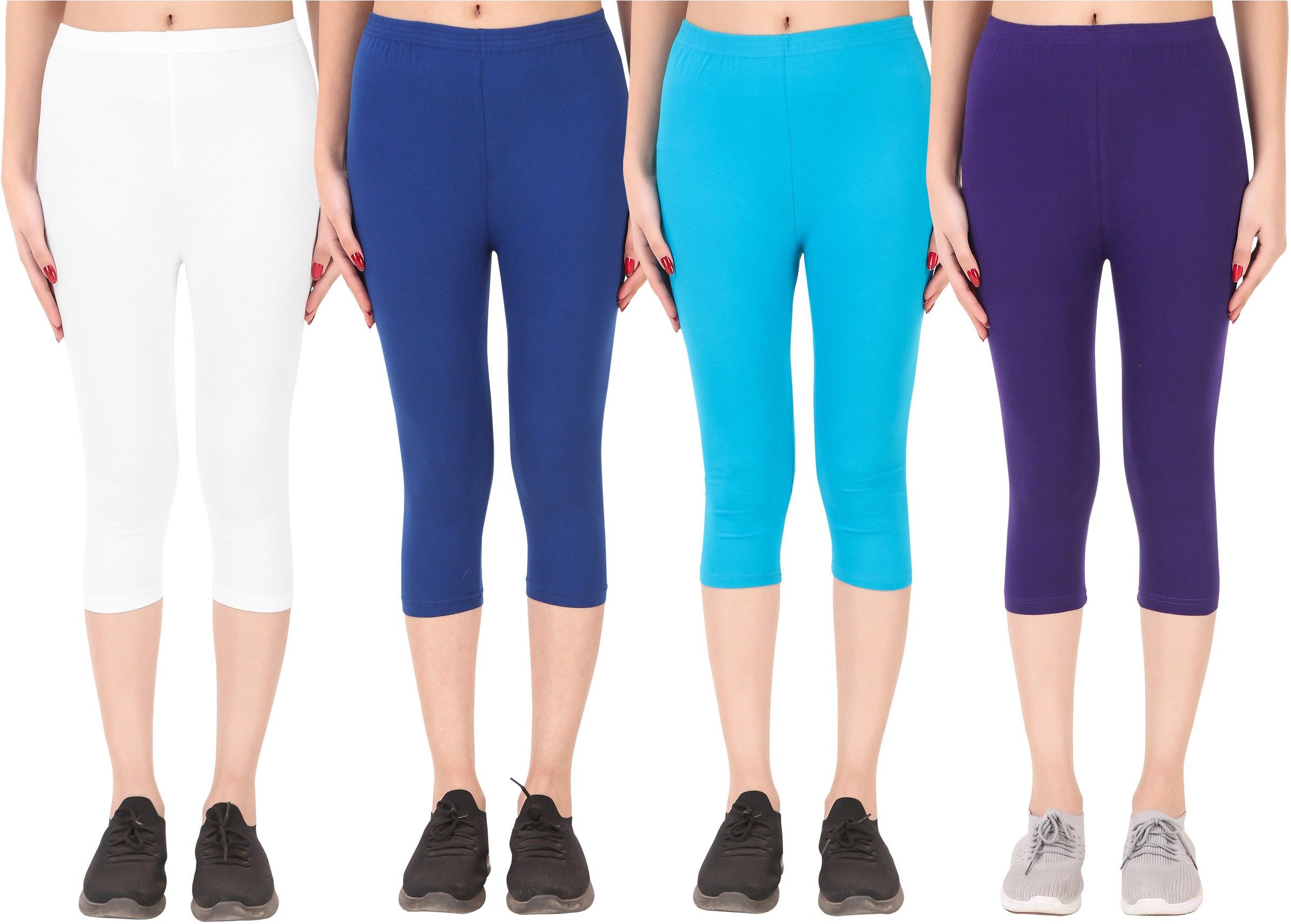 ayvina Cotton Lycra capri for women,capri for ladies,capri for girls Women Multicolor Capri-picture-21