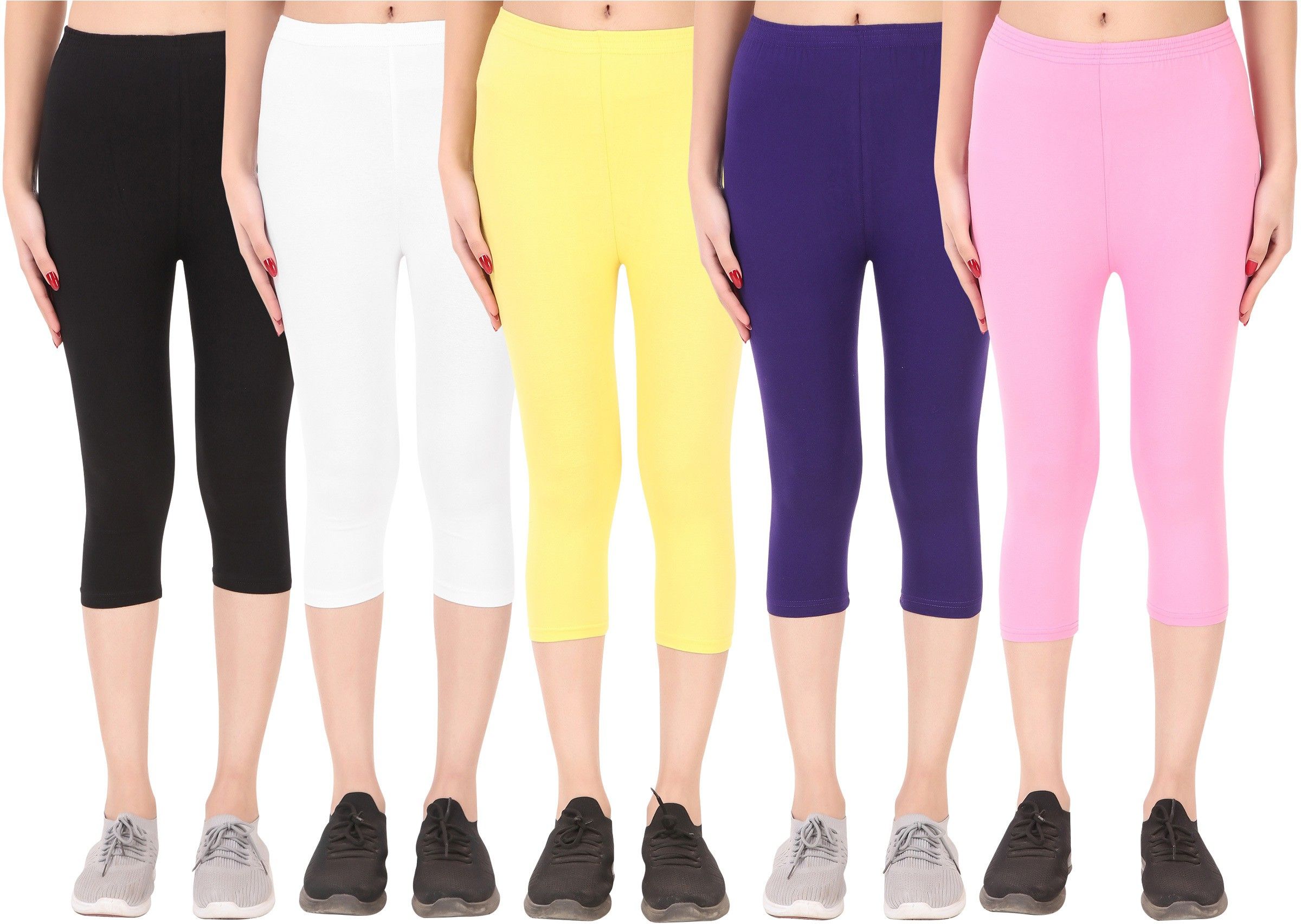 ayvina Cotton Lycra capri for women,capri for ladies,capri for girls Women Multicolor Capri-picture-13