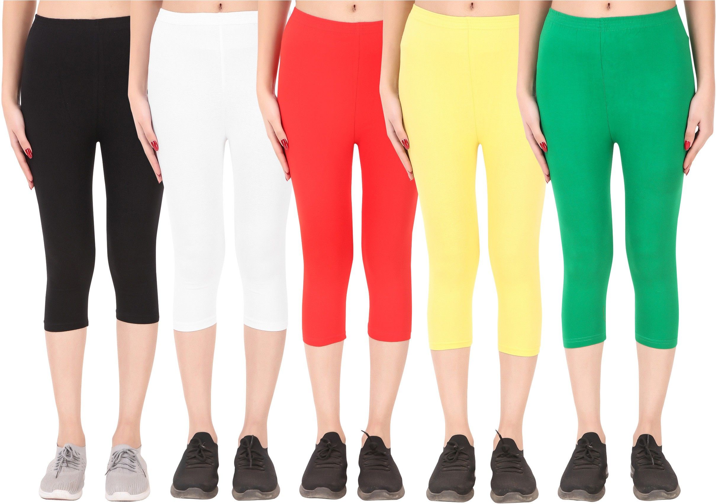 ayvina Cotton Lycra capri for women,capri for ladies,capri for girls Women Multicolor Capri-picture-21