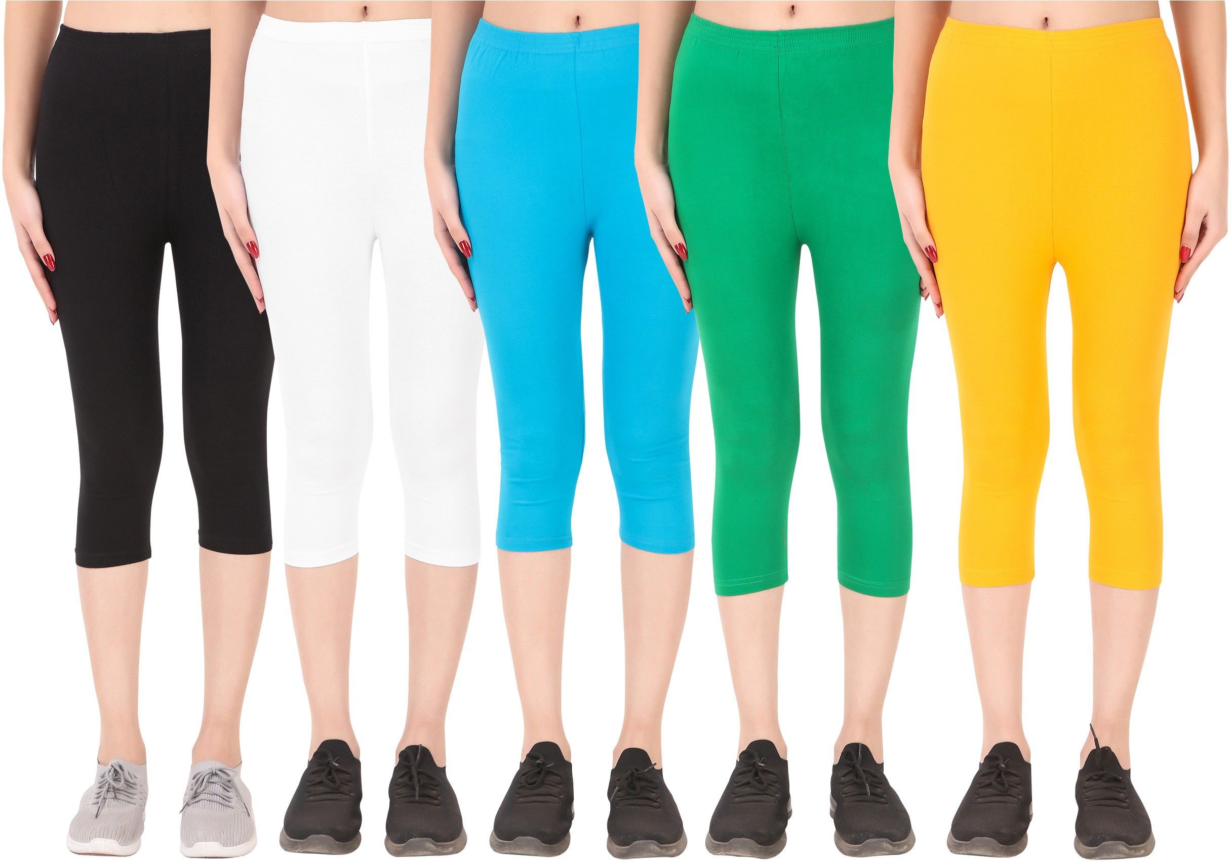ayvina Cotton Lycra capri for women,capri for ladies,capri for girls Women Multicolor Capri-picture-20