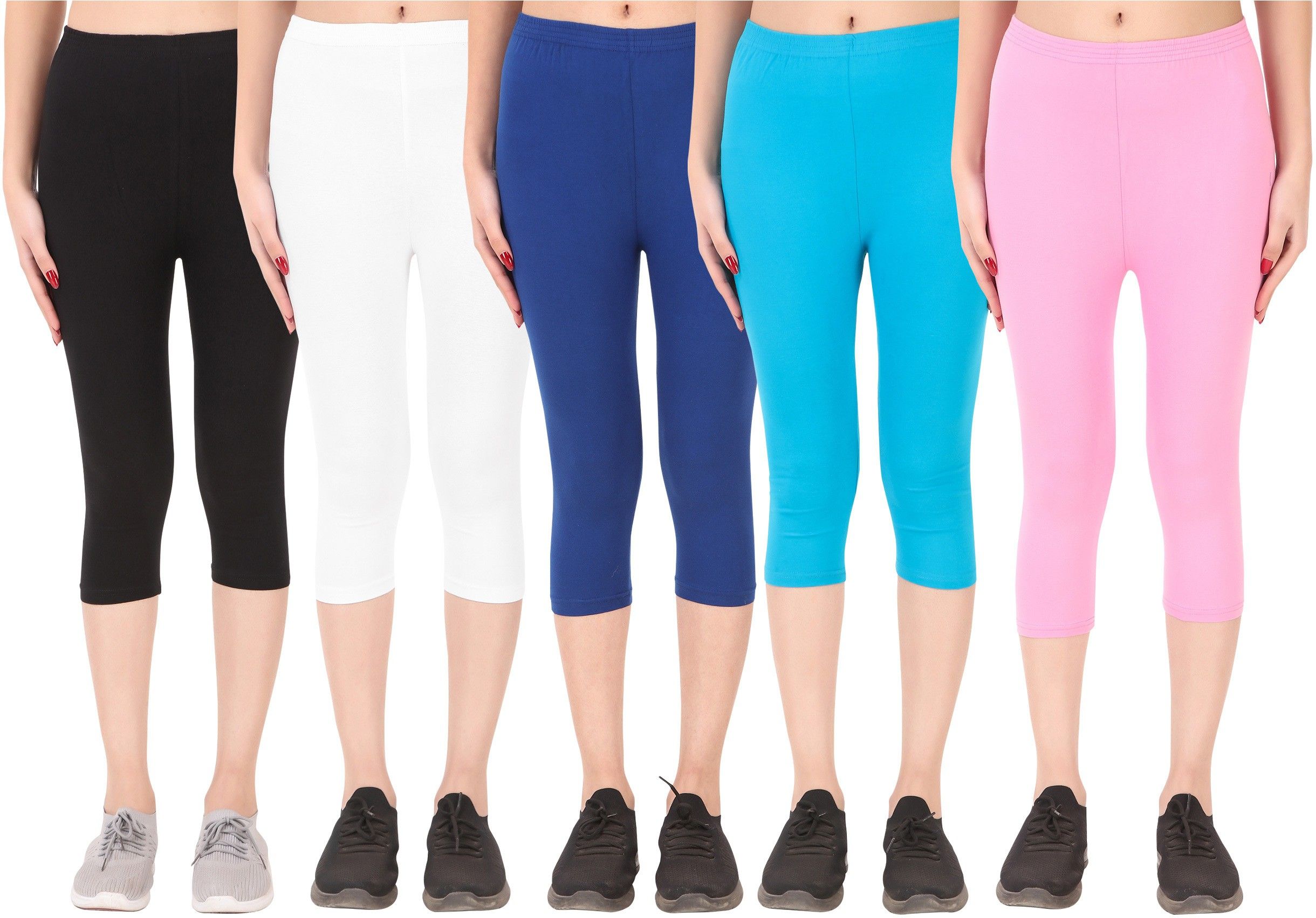 ayvina Cotton Lycra capri for women,capri for ladies,capri for girls Women Multicolor Capri-picture-11