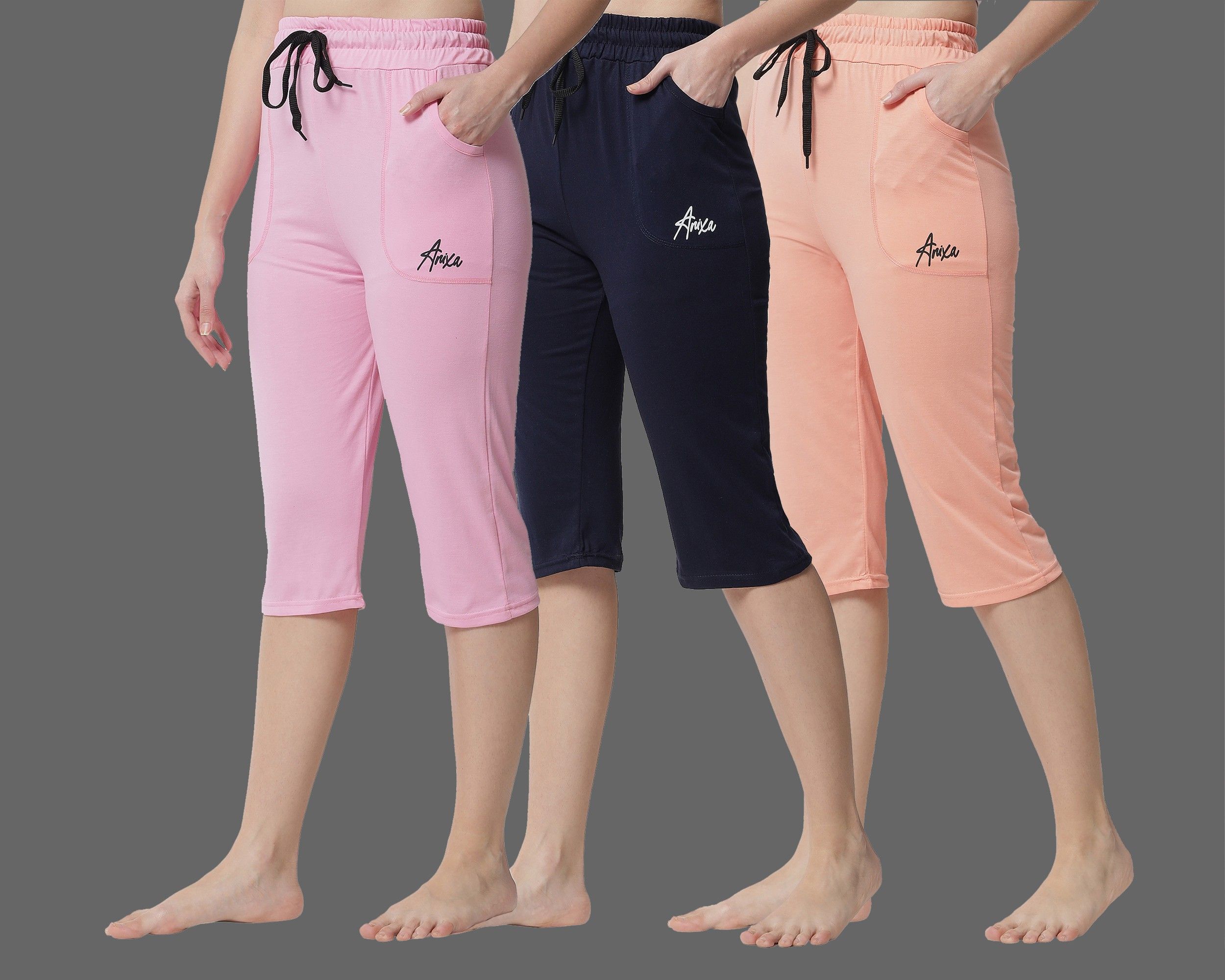 trendy world Women Multicolor Capri-picture-23