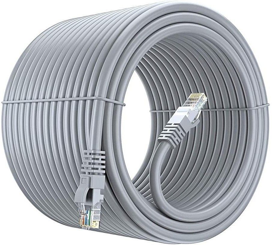 Sadow LAN Cable 60 m 60 Meter RJ45 Cat-6 Ethernet Patch Internet Cable, Network Internet Cord - RJ45, UTP, CCA-image-32