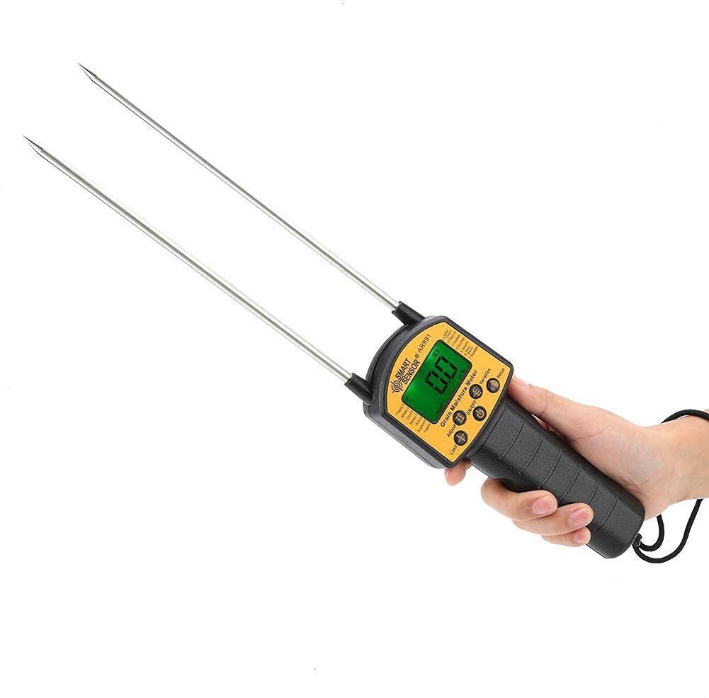 Digital Grain Moisture Meter for Corn Wheat Rice Bean Flour Fodder Rapeseed AR991 Pin-Type Digital Moisture Measurer