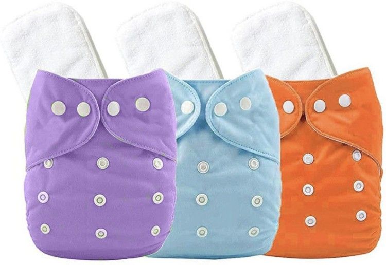 Reusable Diaper Reuse Nappy Cloth Diaper & White Insert 5 Layer (0-24 m) jd02jay-image-4