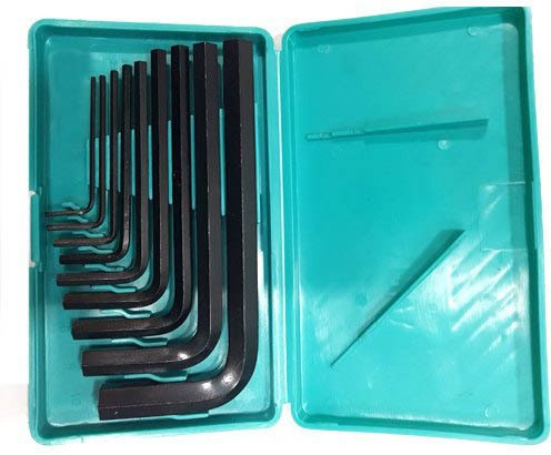 nsv 9 Pieces Hex Allen Key Wrench L Shape Repair Tool Set Allen Key Set Allen Key Set image 1