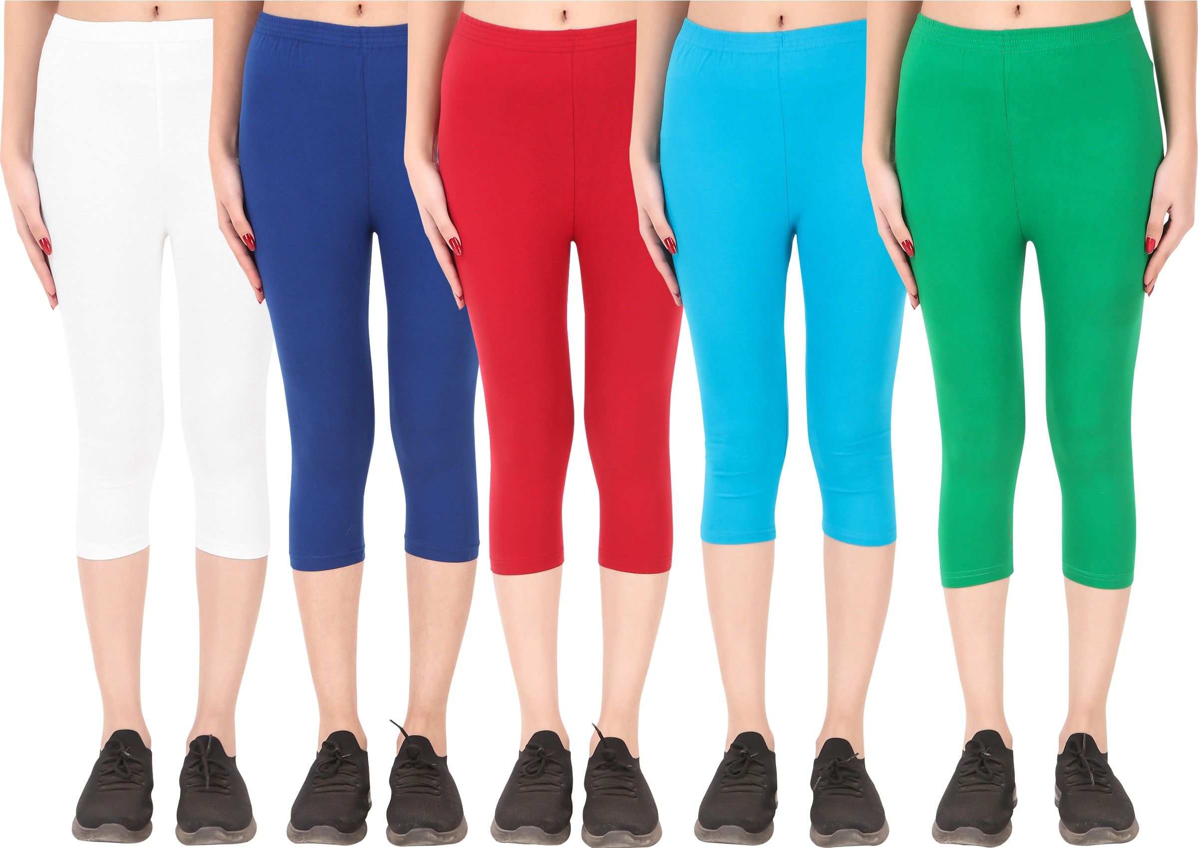 ayvina Cotton Lycra capri for women,capri for ladies,capri for girls Women Multicolor Capri-picture-17