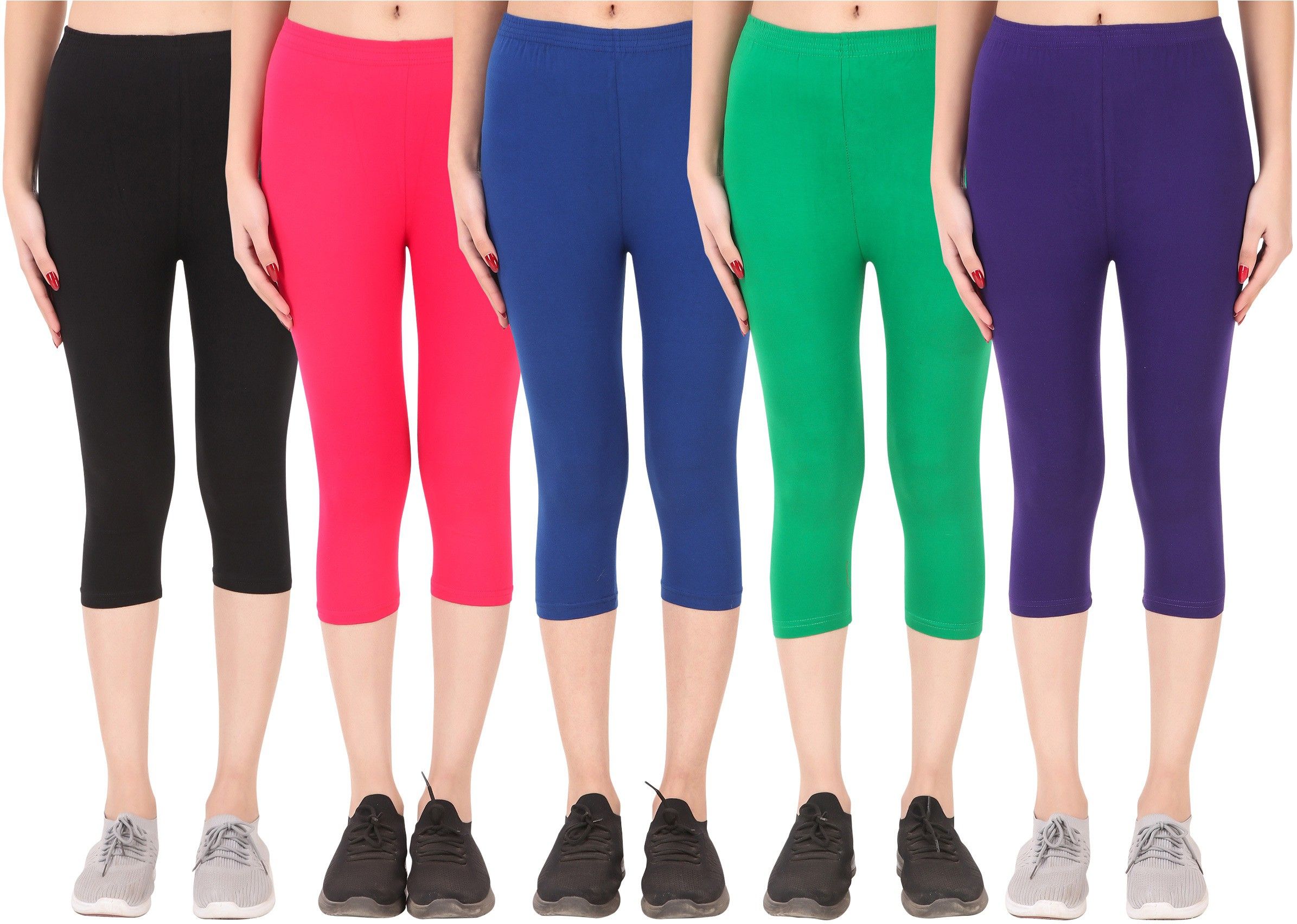 ayvina Cotton Lycra capri for women,capri for ladies,capri for girls Women Multicolor Capri-picture-17