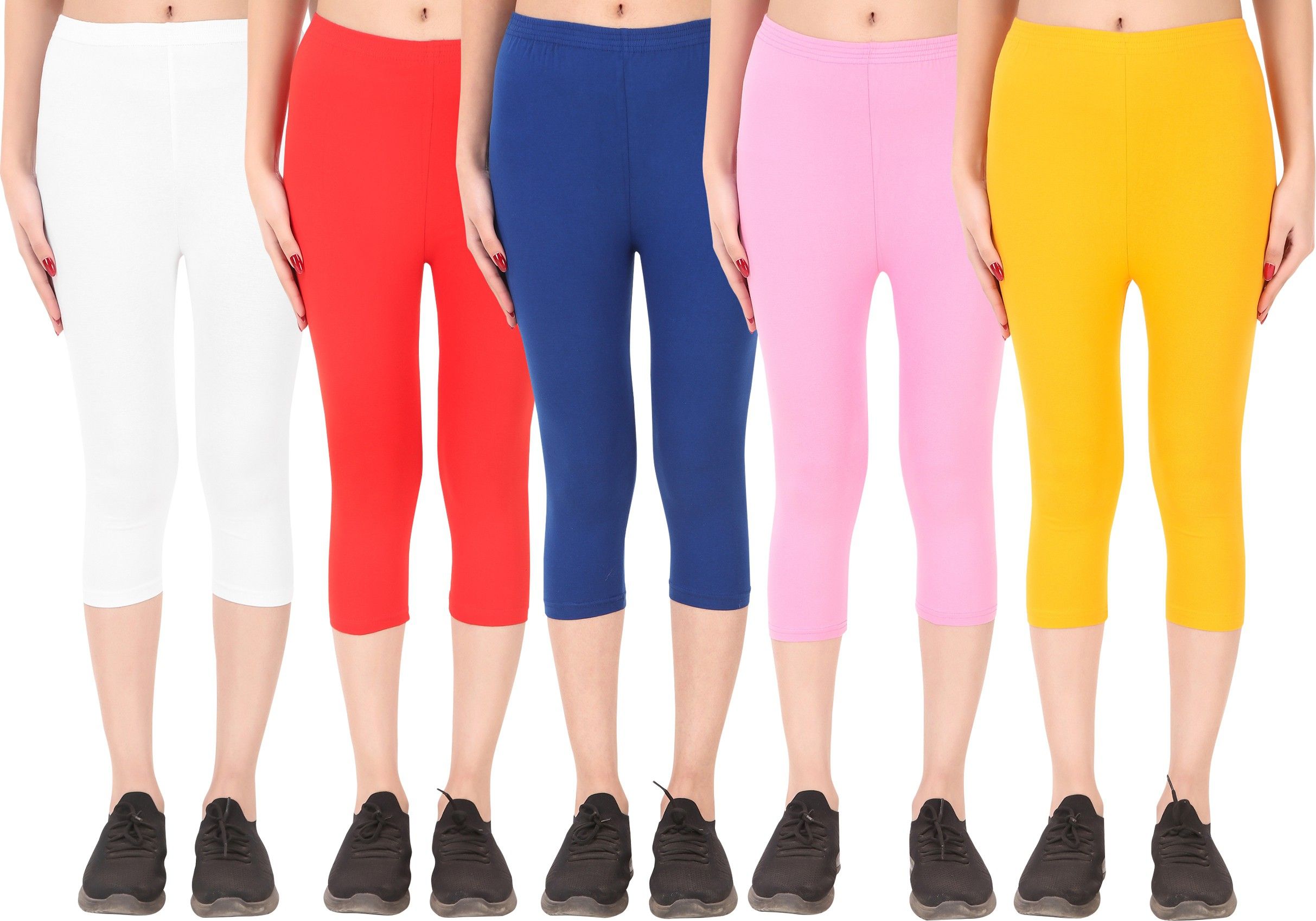 ayvina Cotton Lycra capri for women,capri for ladies,capri for girls Women Multicolor Capri-picture-14
