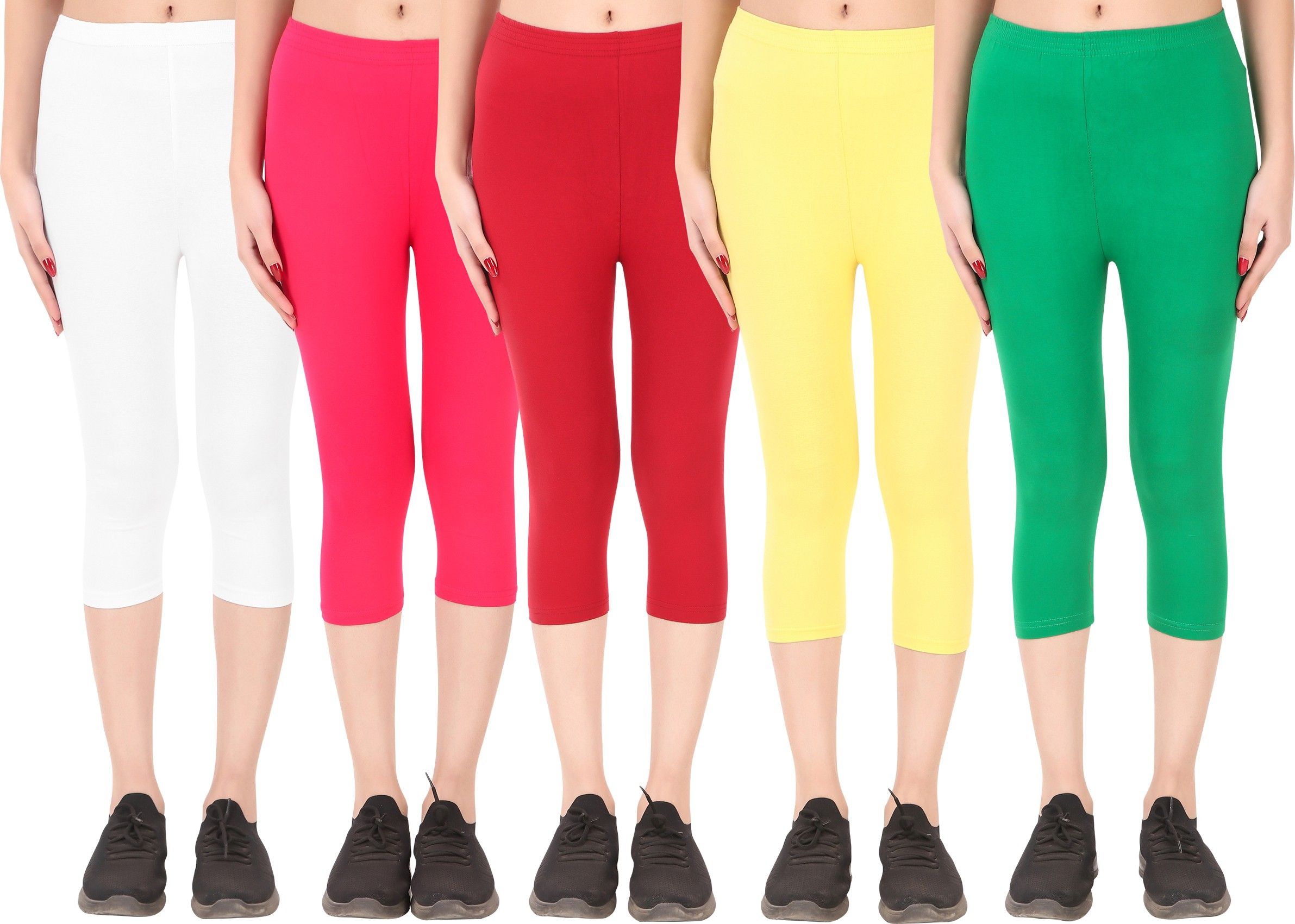 Cotton Lycra capri for women,capri for ladies,capri for girls Women Multicolor Capri-image-17