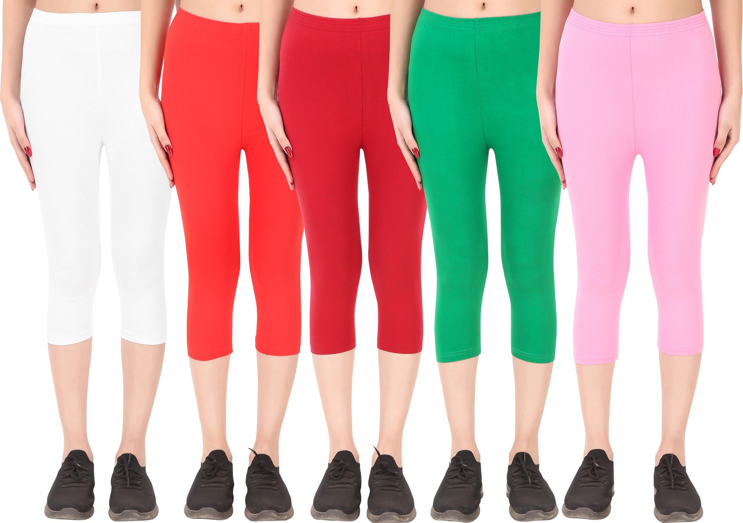 ayvina Cotton Lycra capri for women,capri for ladies,capri for girls Women Multicolor Capri-picture-25