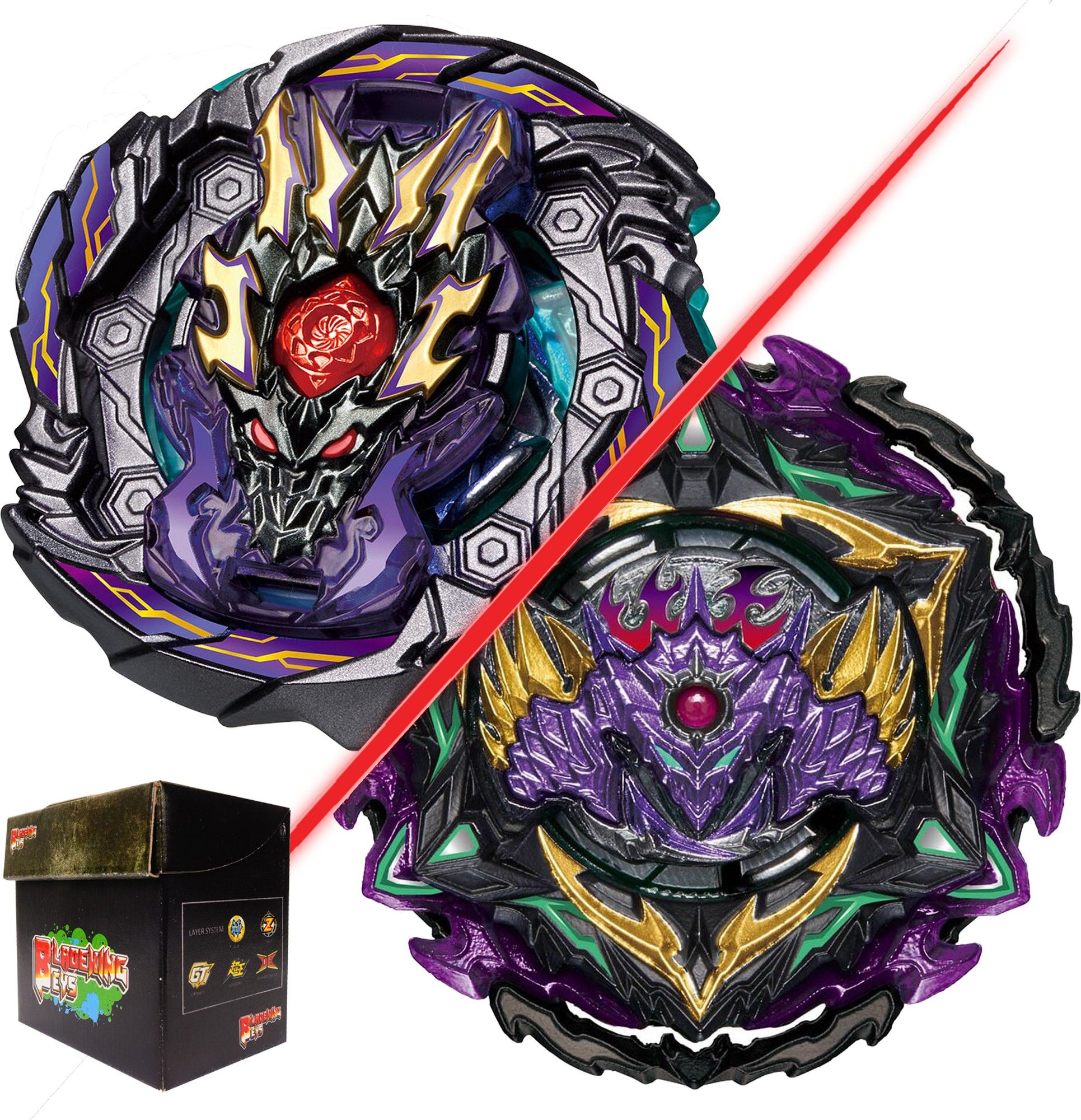 bladeking beys Random Booster set B-149B Dread Bahamut & B175 Lucifer The End. Kou.Dr-picture-12