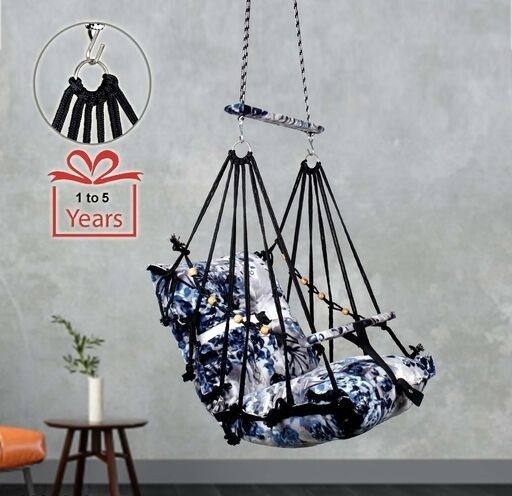 Cotton Swing Chair For Kids Baby's Children Folding & Washable 1 To 5 Years Swings