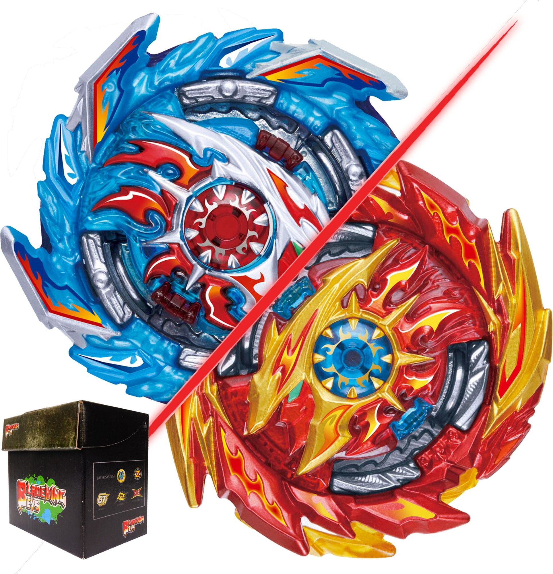 bladeking beys Random Booster set B160 King Helios Zone 1B + B159 Super Hyperion Xceed 1A-picture-14