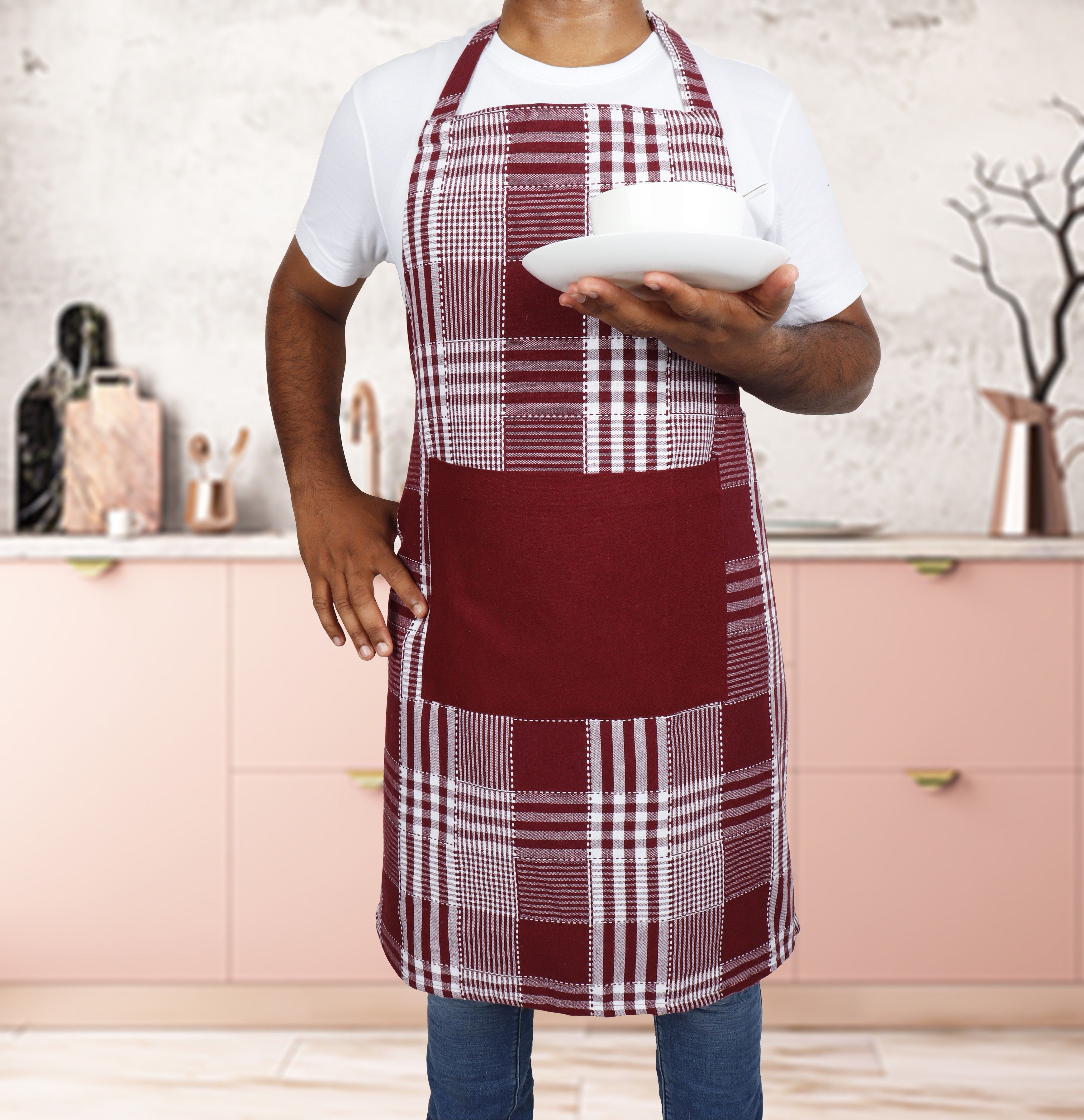 Cotton Home Use Apron - Free Size