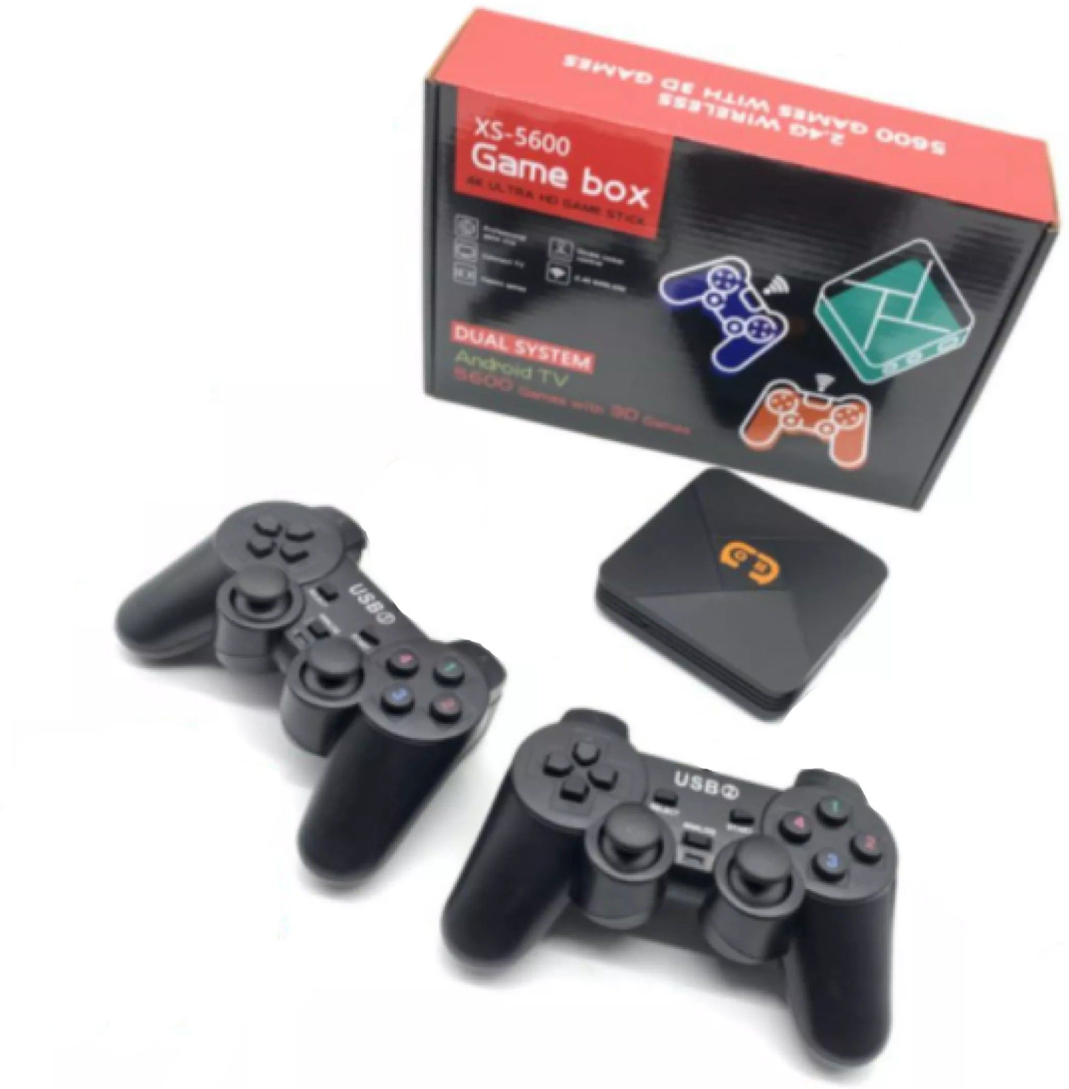 Clubics Gamebox G5 For Android Tv - 2 Game Pad & 56000 Games in 1 Gaming Console Limited Edition-picture-22