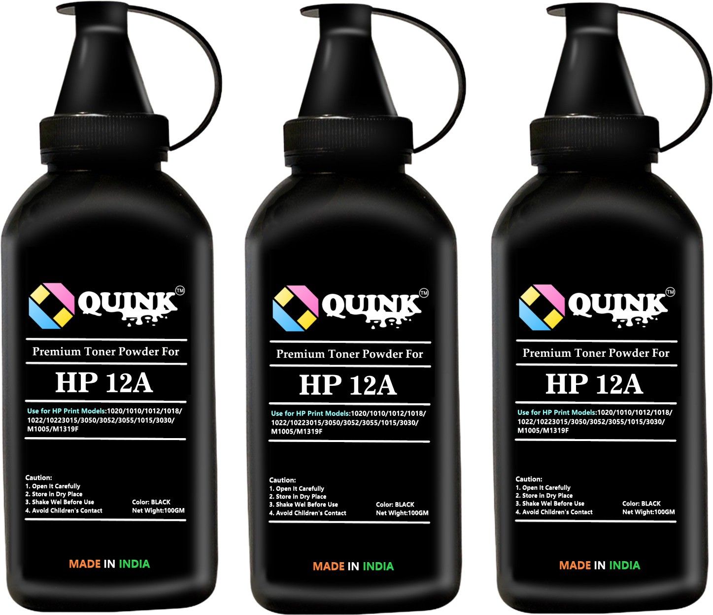 QUINK 12A Platinum Refill Toner Powder for Cartridge Model 12A/15A/49A/53A/05A/80A/ Black Ink Toner Powder-image-48