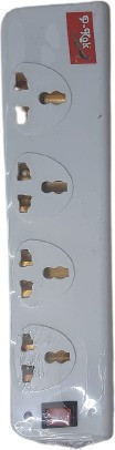 Akshita 4+1 Socket Extension Boards Extension Board with Spike and Surge Protection, 4 Socket Long Wire Extension Board 5 YARD image 1