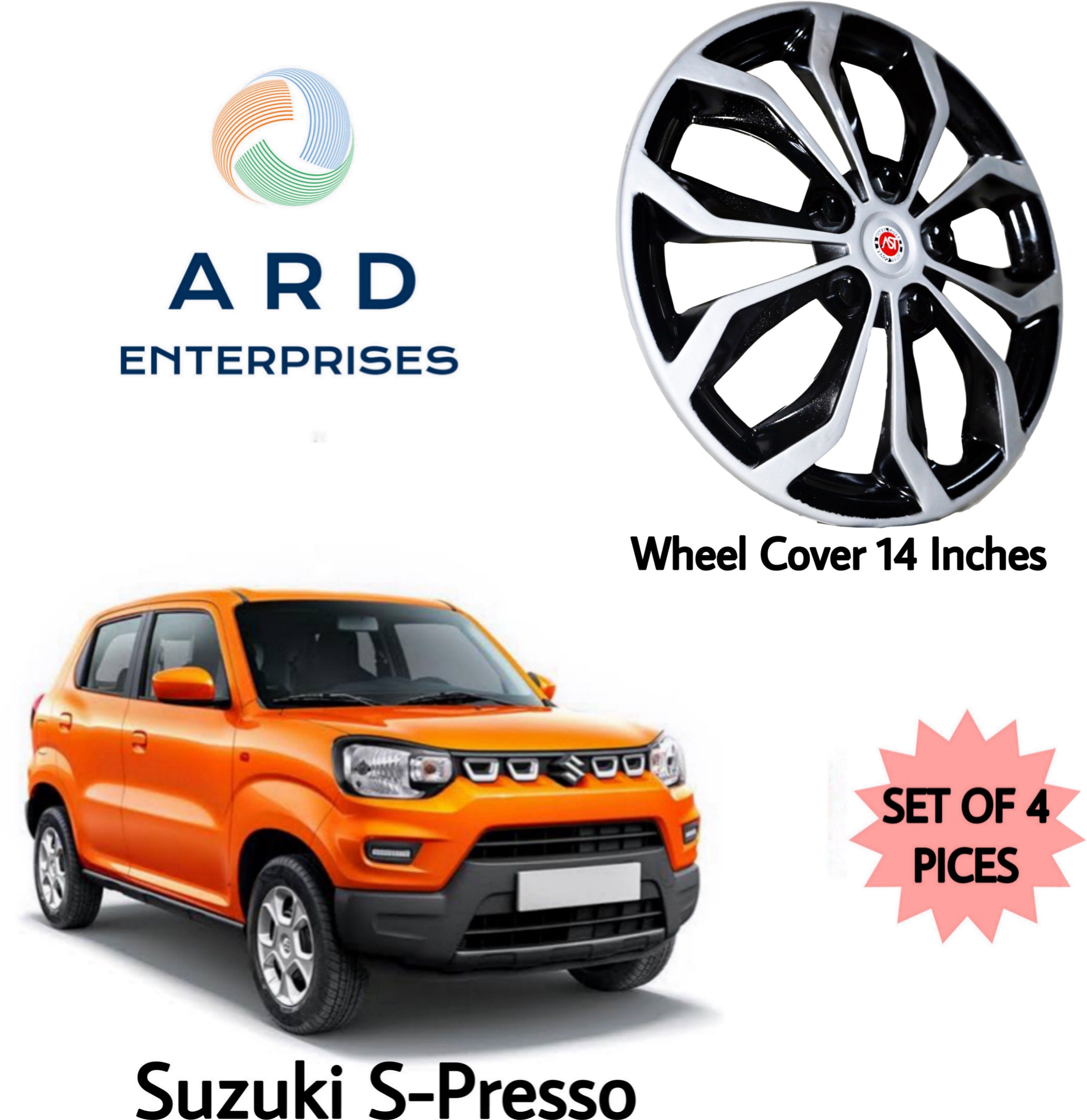 Wheel Cover 14 Inches Wheel Cover For Maruti S-Presso LXI Petrol
