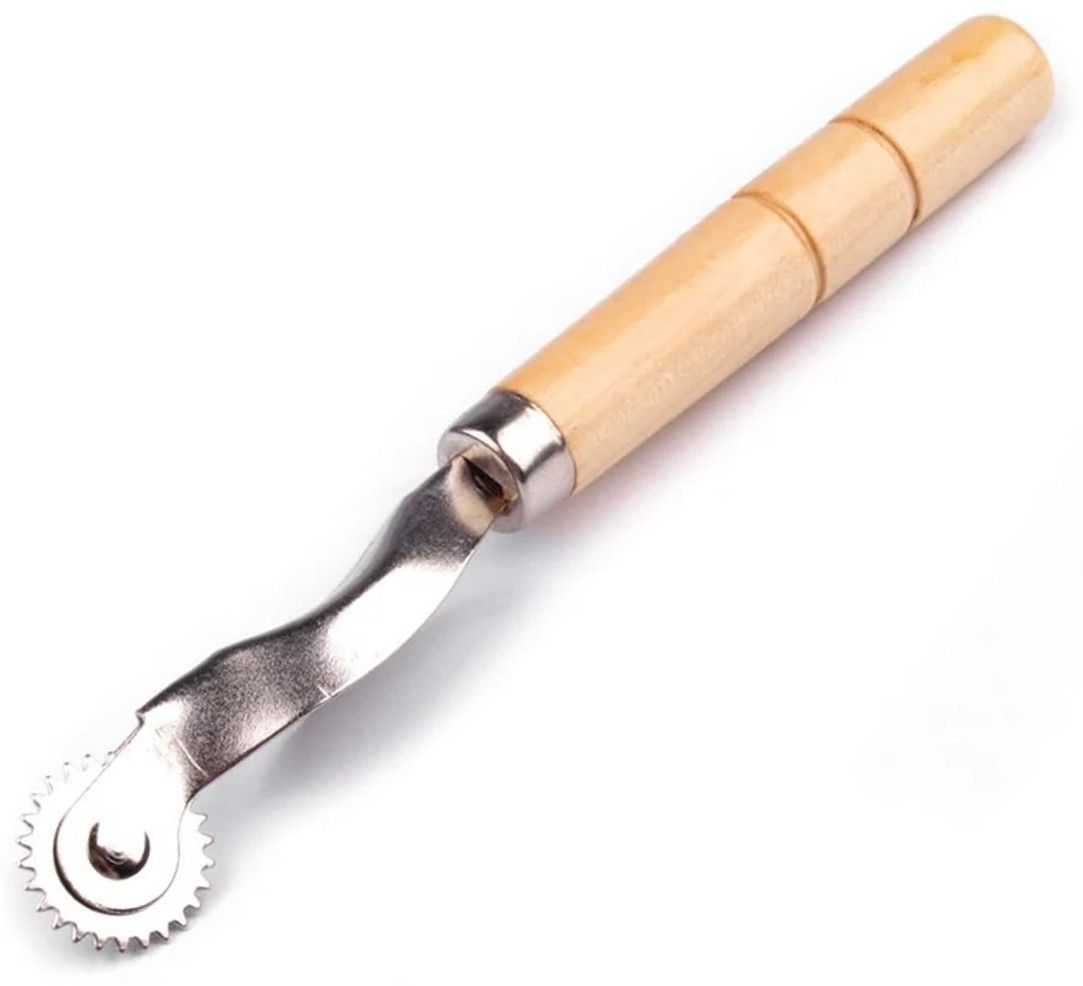 Tracing Wheel Sewing Patterns 2mm Sewing Needle Point Overstitch Marking Spacing Roulette Tool with Wooden Handle for Cloth Paper Craft Tracing Wheel-image-24