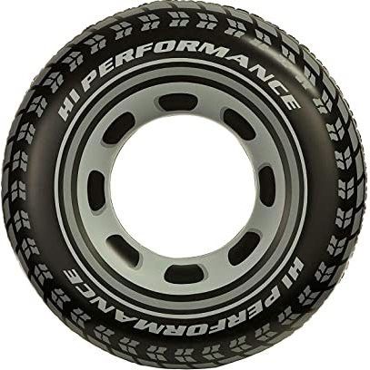 Black Wheel Tire Men Swimming Ring Adult Inflatable Pool Inflatable Pool Accessory-image-46